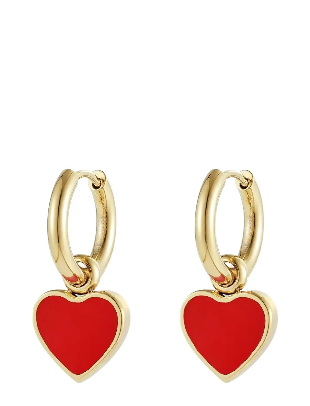 BUD TO ROSE Noble Heart Ohrring Schwarz/Gold Gold - One Size - Damen