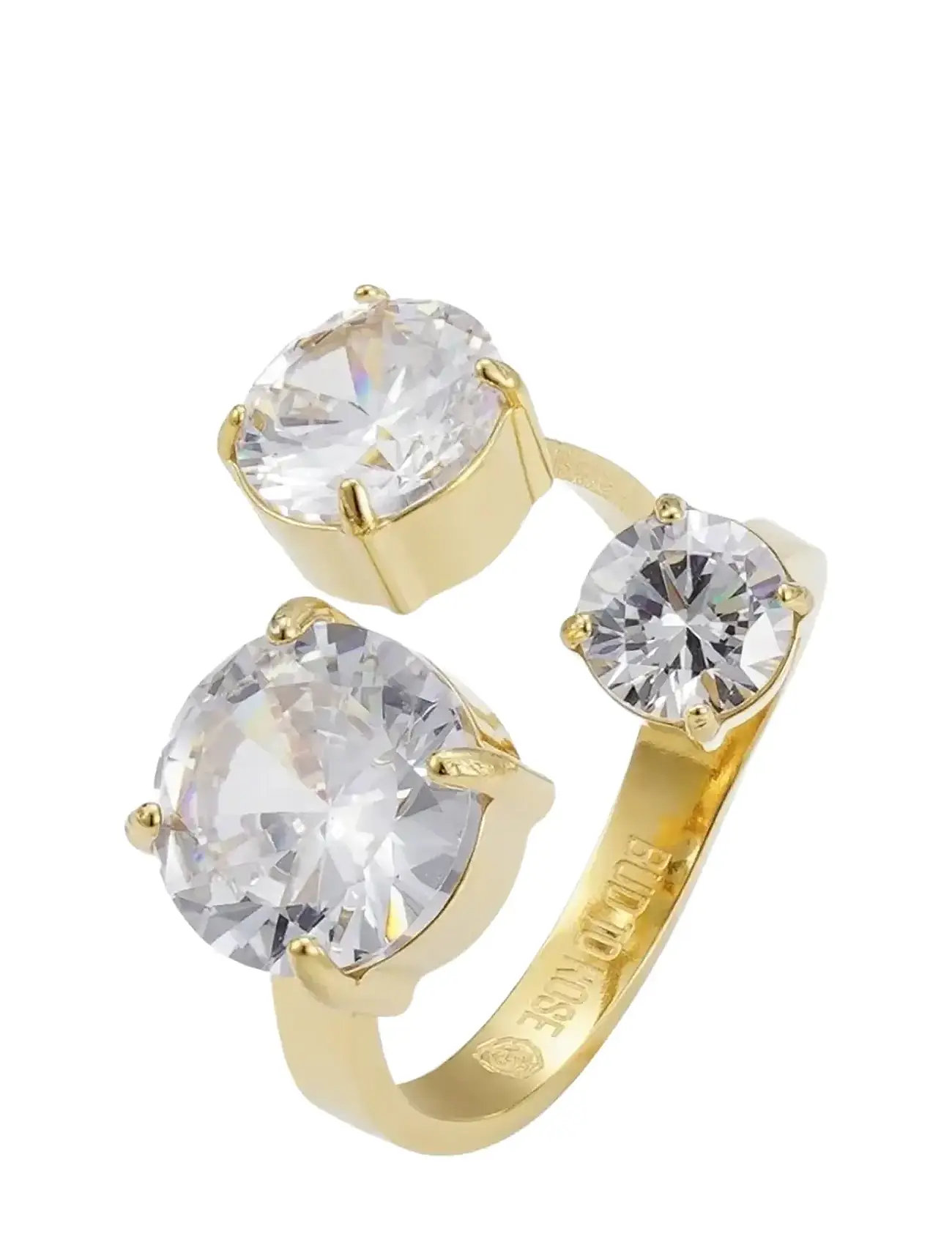 BUD TO ROSE Brea All Crystal Braun/Gold Gold - One Size - Damen