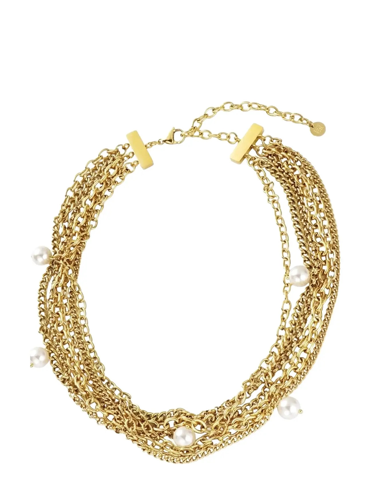 BUD TO ROSE Paris Pearl Kette Silber Gold - One Size - Damen