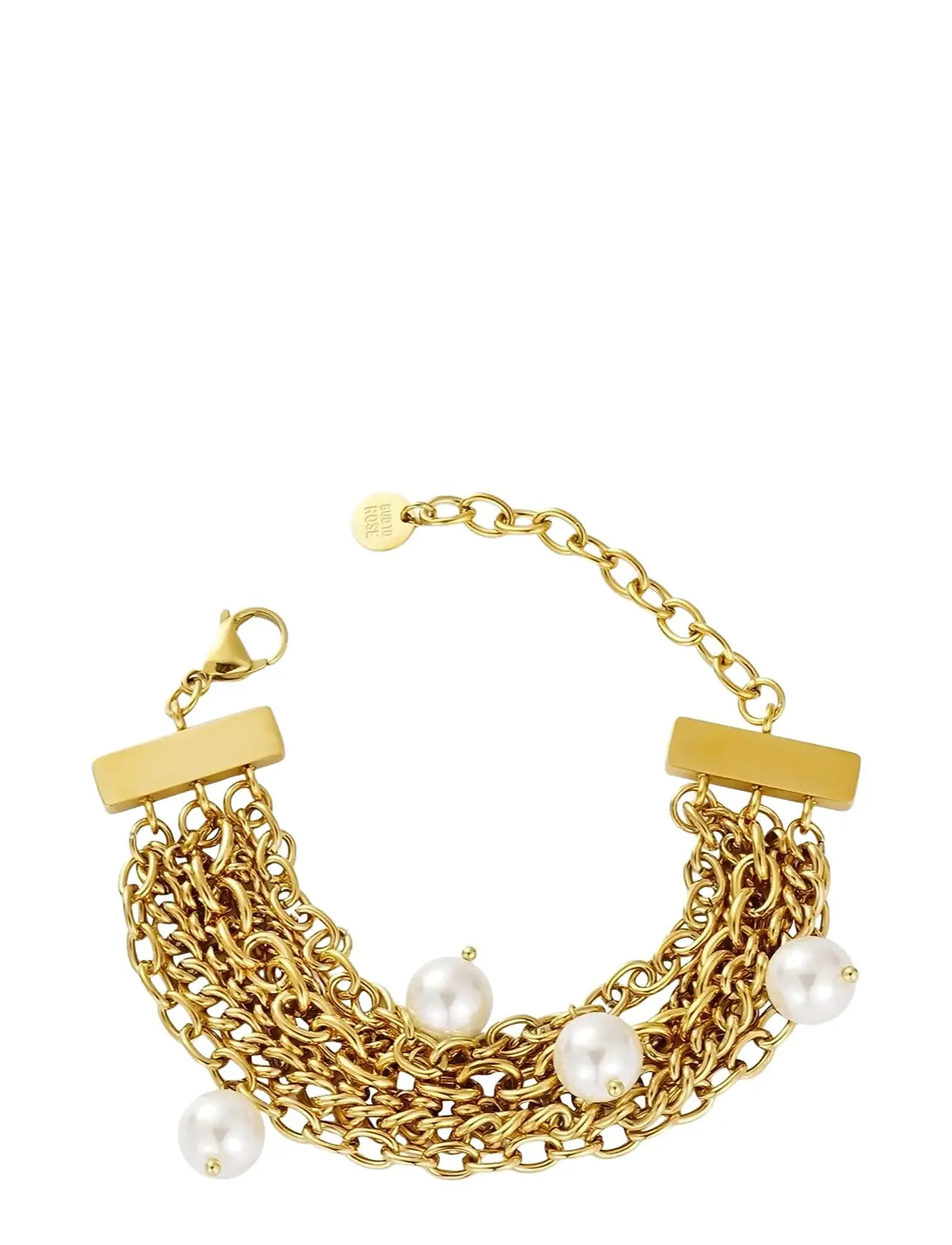 BUD TO ROSE Paris Pearl Armband Silber Gold - One Size - Damen