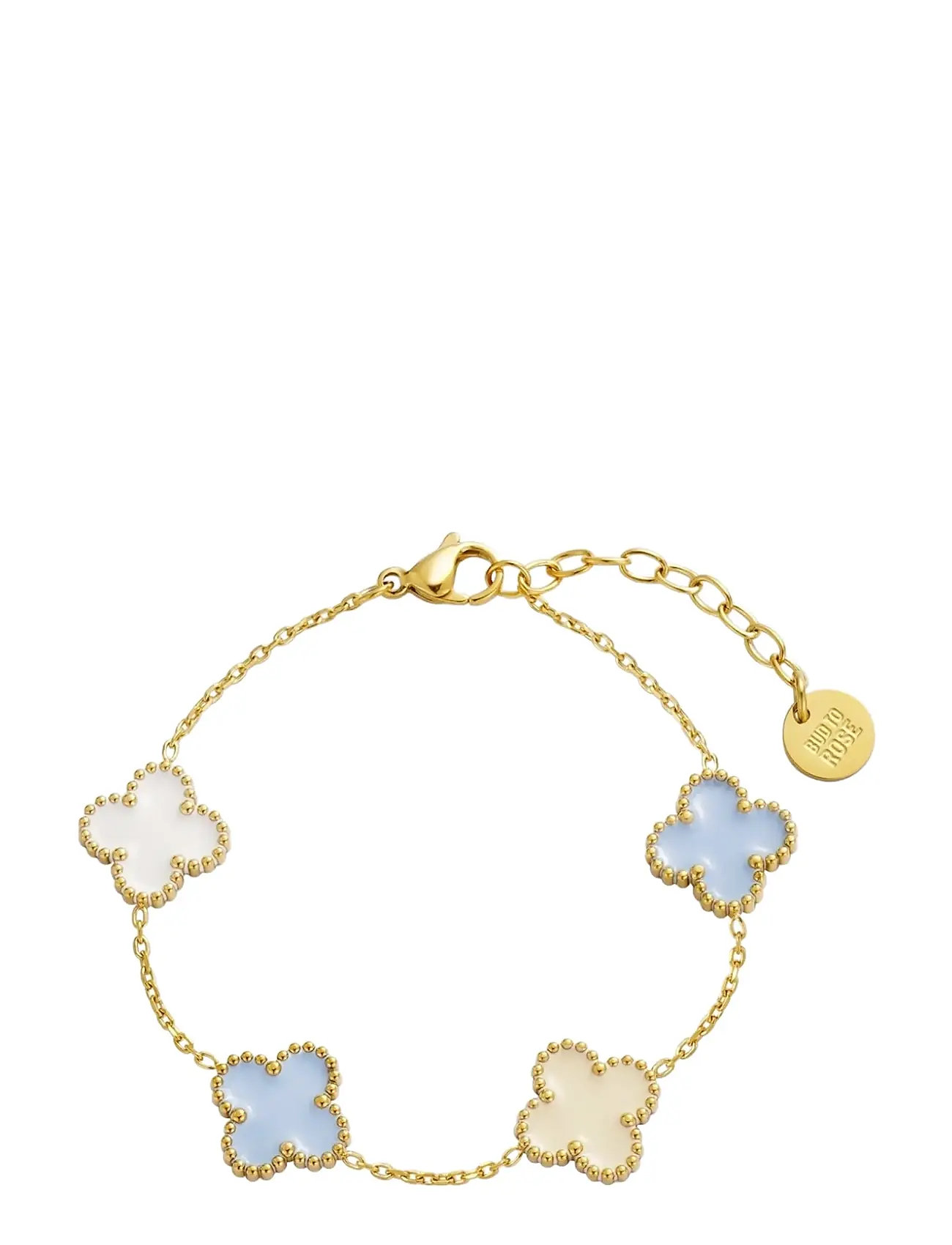 BUD TO ROSE Clover Mix Armband Blau/Gold Gold - One Size - Damen