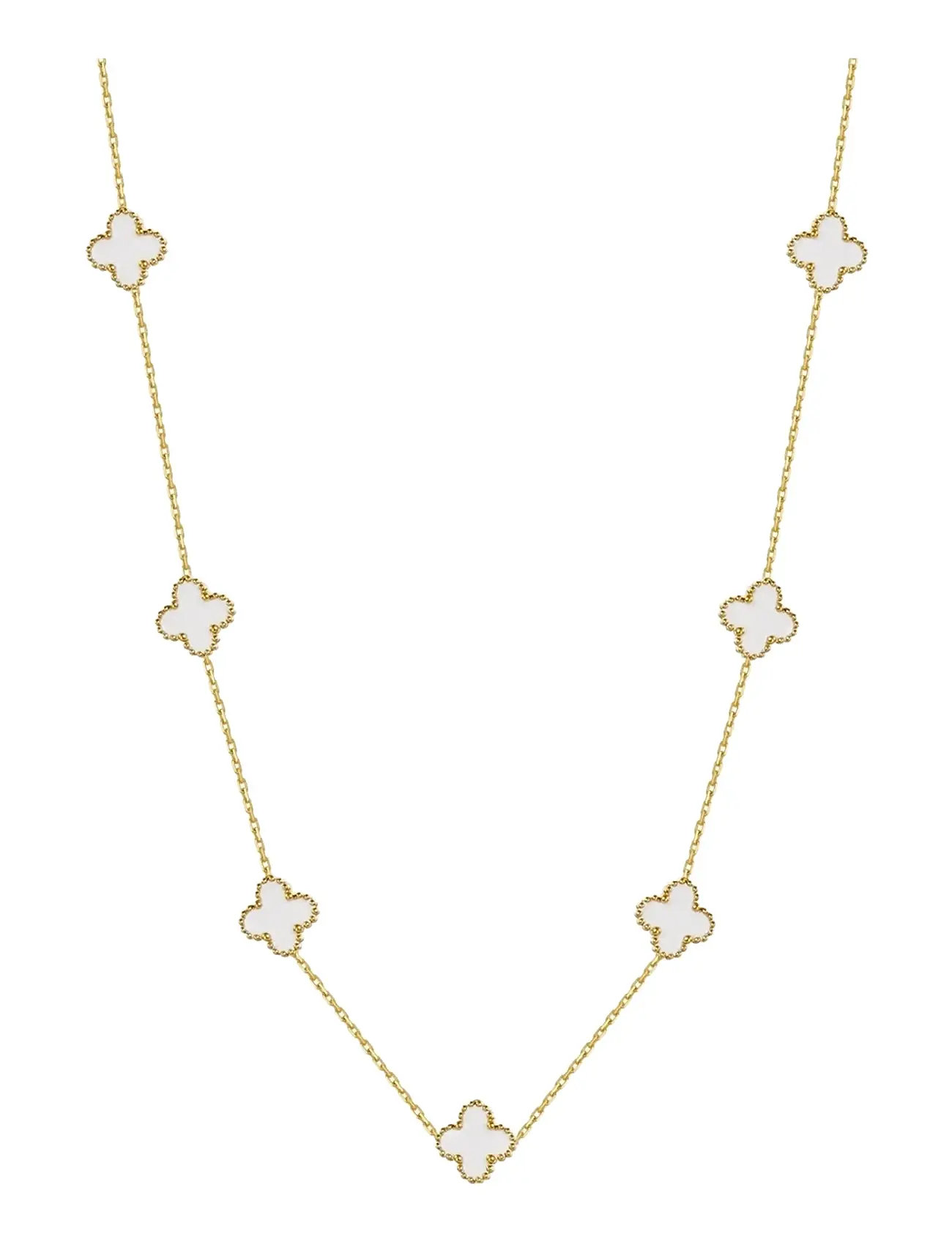 BUD TO ROSE Clover Multi Kette Weiß/Silber Gold - One Size - Damen