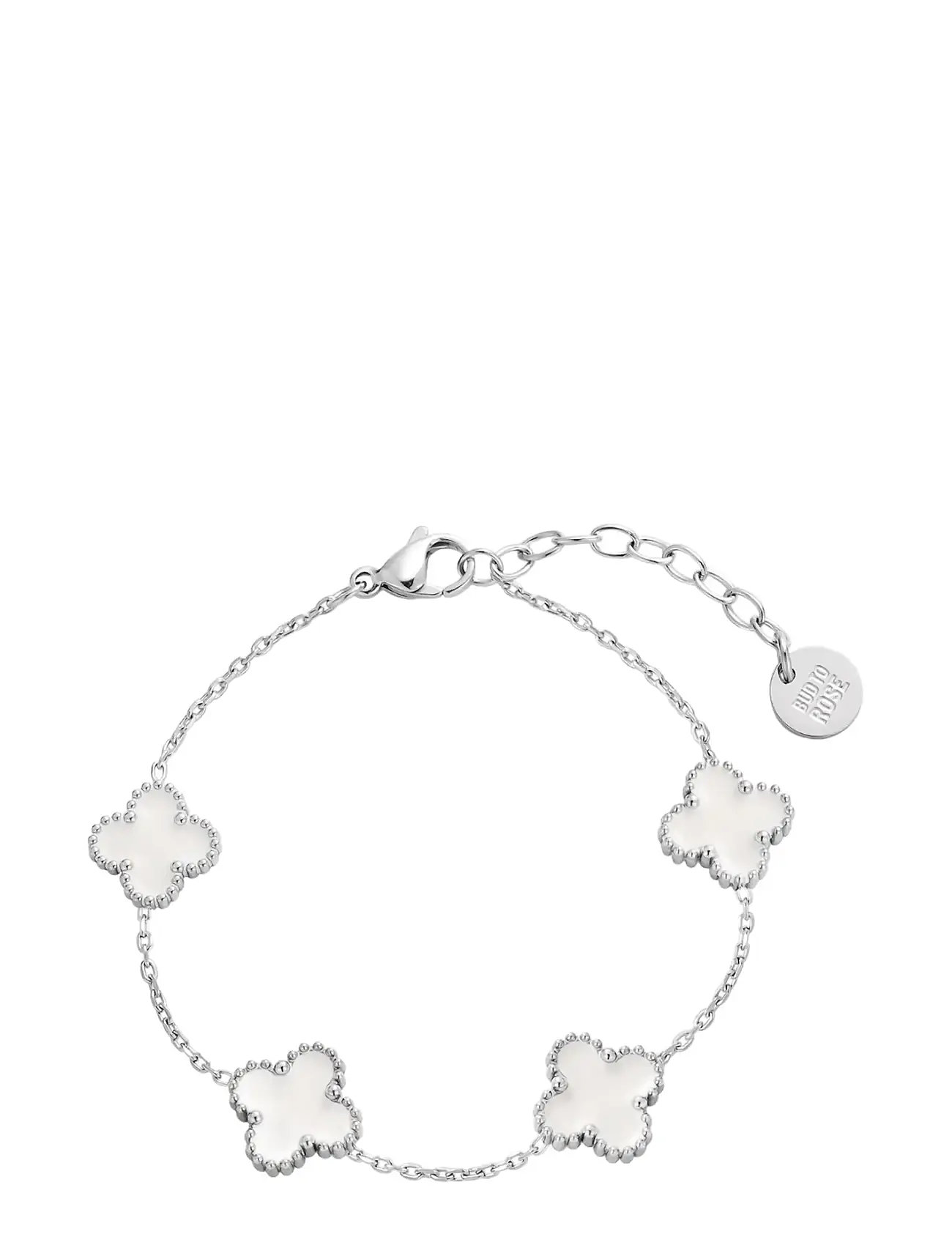BUD TO ROSE Clover Multi Armband Weiß/Silber Silber - One Size - Damen
