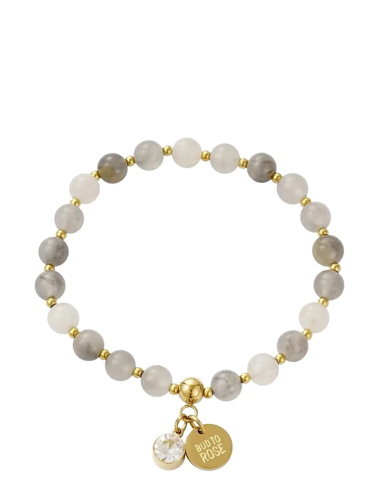 BUD TO ROSE Beverly Armband Grau/Gold Grau - One Size - Damen