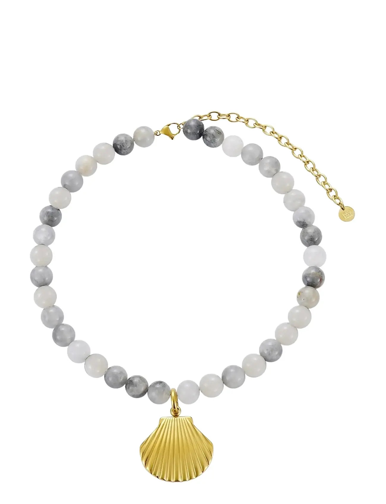 Bud to rose Marbella Necklace Brown/Gold, One Size, Grey, Halskæder > Perlehalskæder, Dame