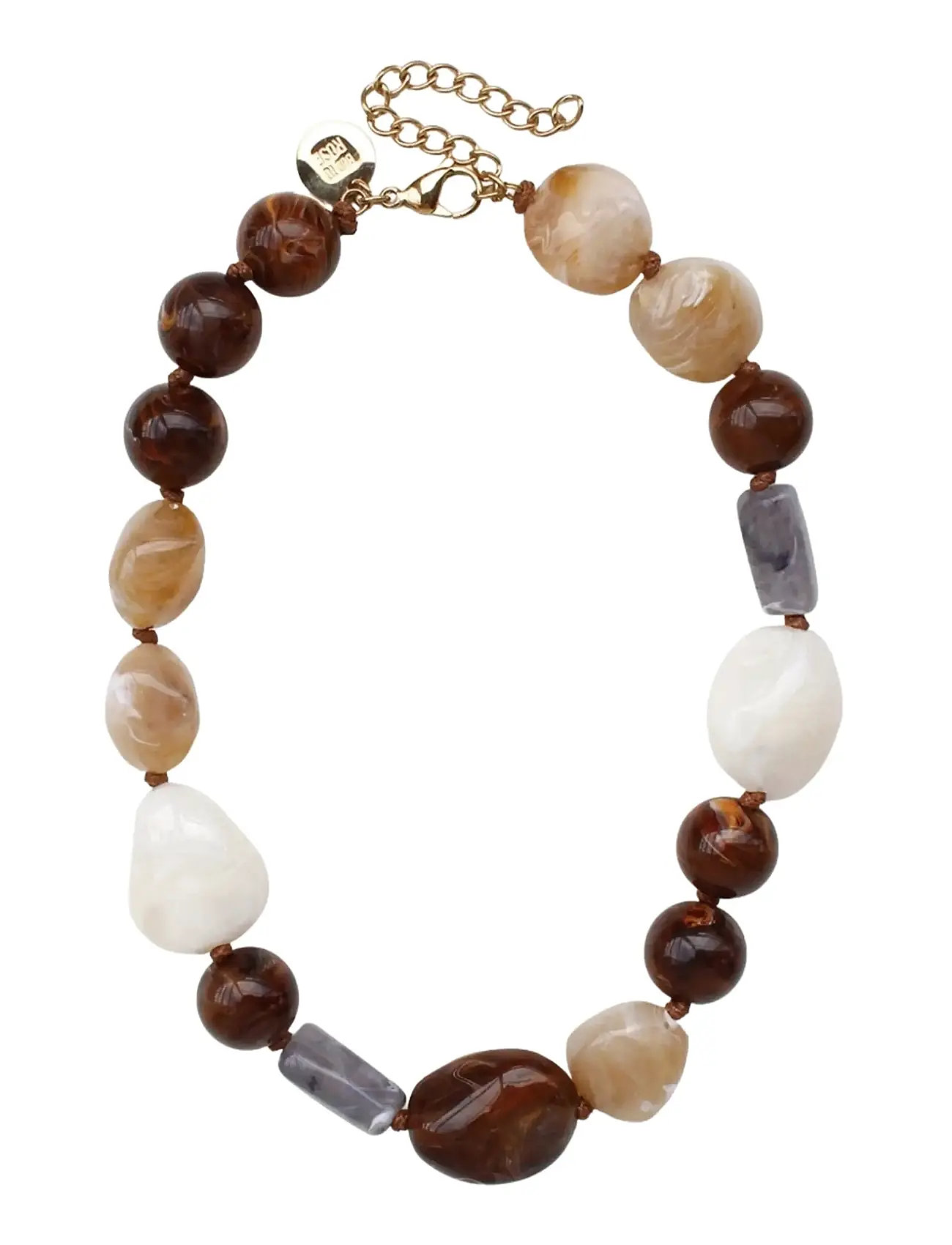 BUD TO ROSE Molto Resin Kette Blau Braun - One Size - Damen