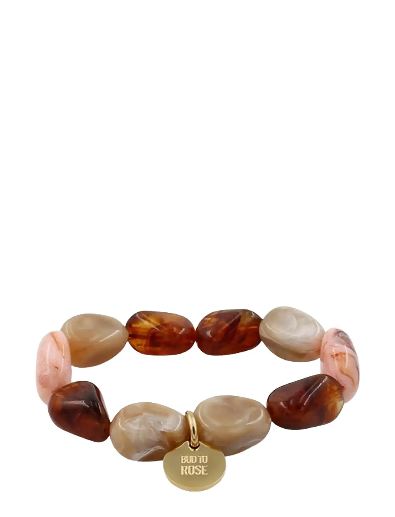 BUD TO ROSE Prisma Resin Armband Pink Braun - One Size - Damen