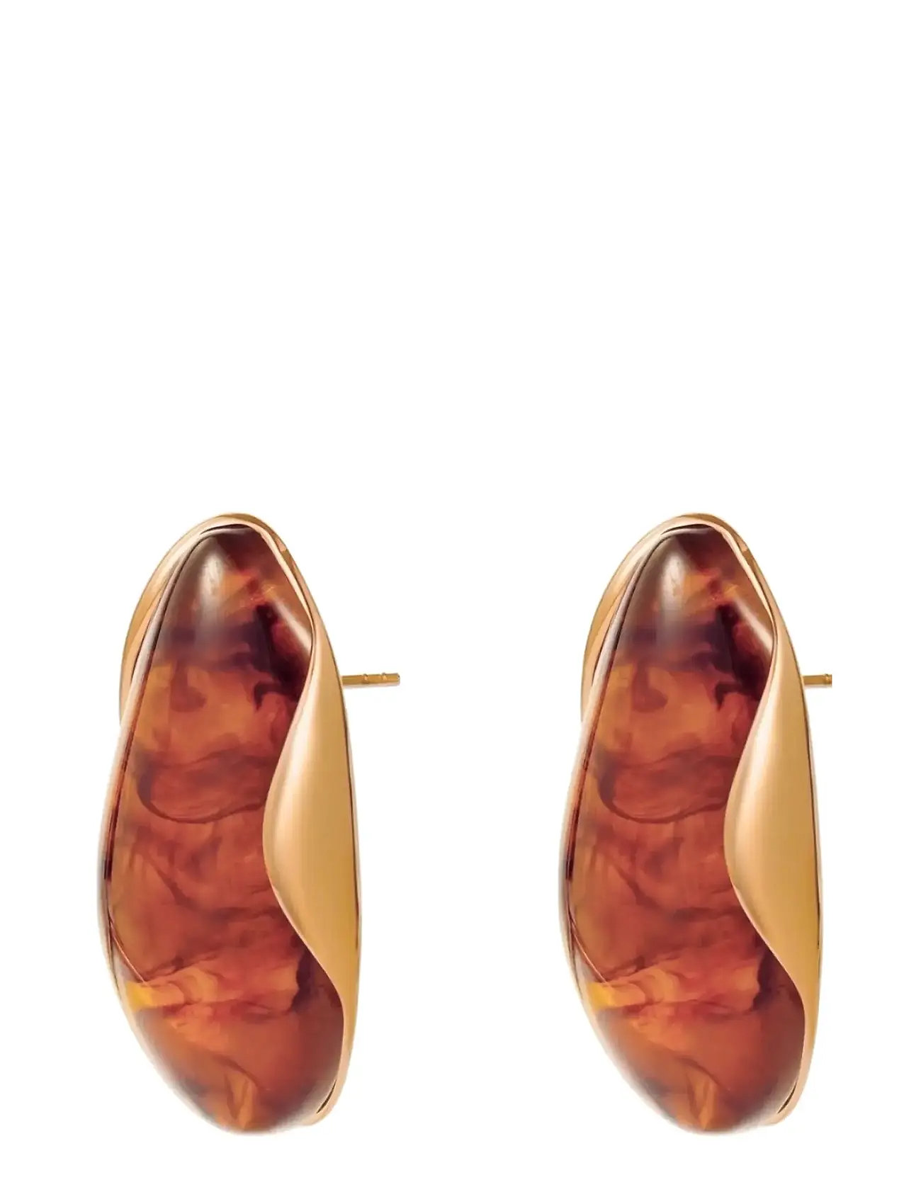 BUD TO ROSE Hazel Ohrring Braun/Gold Gold - One Size - Damen