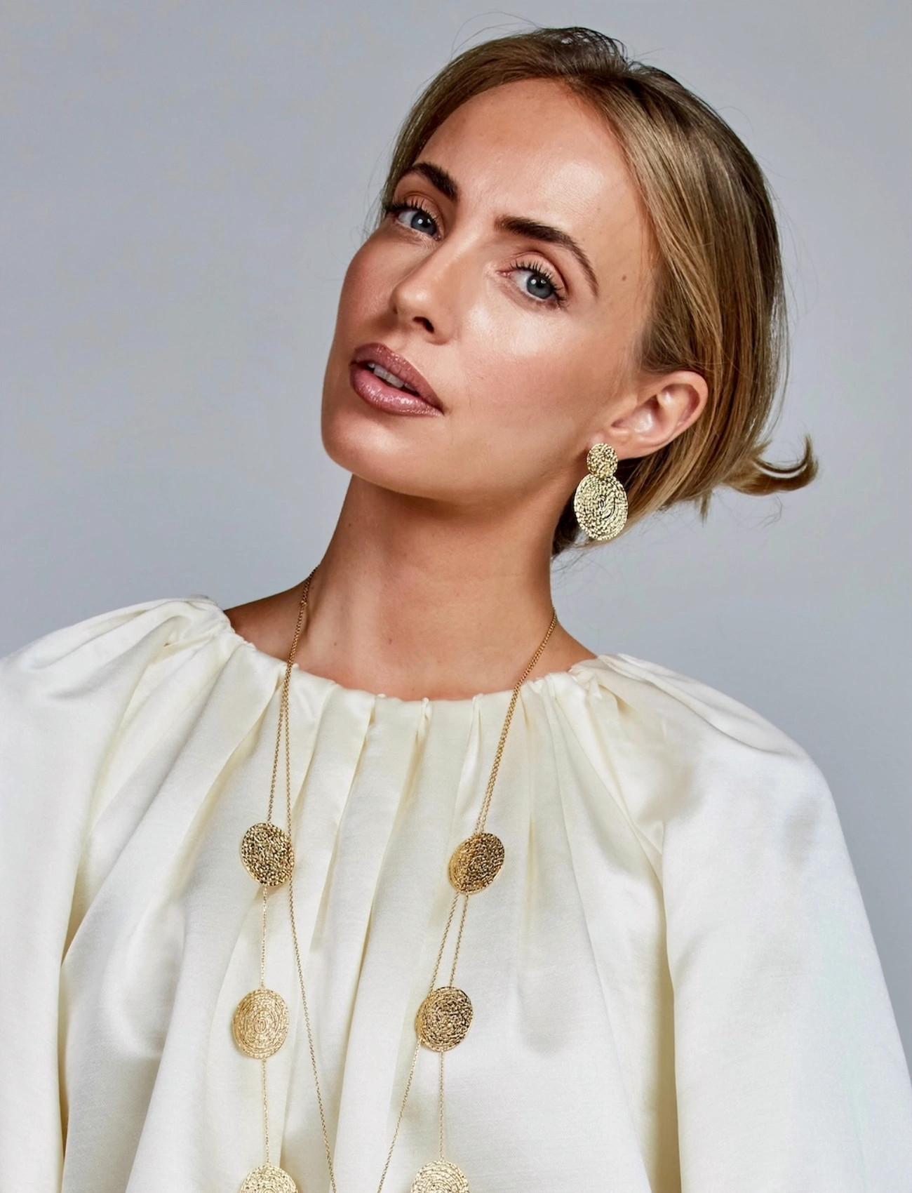 Bud to rose Ray Earring Silver, One Size, Gold, Earrings > Statement Earrings, Dame