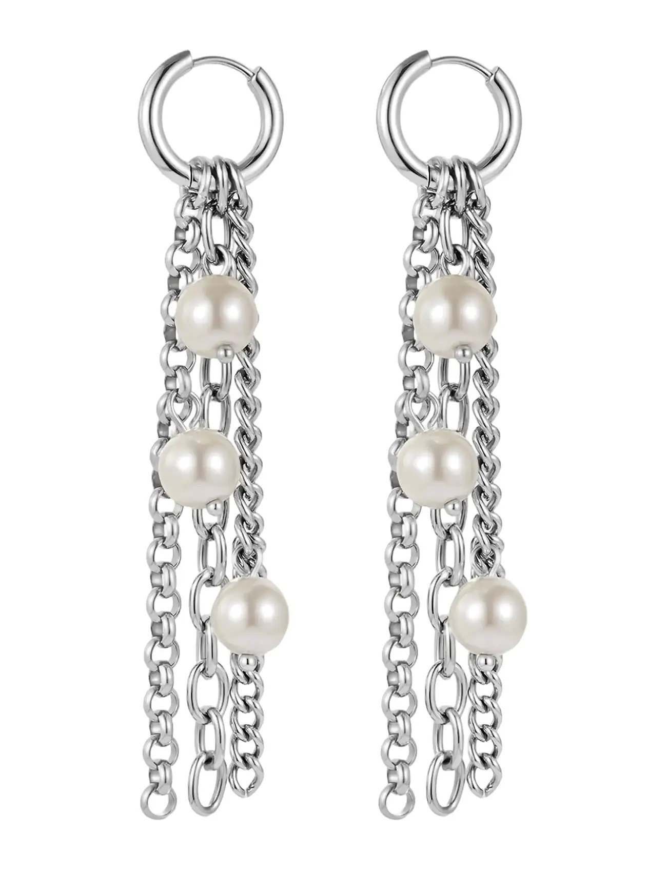 BUD TO ROSE Paris Pearl Fringe Ohrring Silber - One Size - Damen