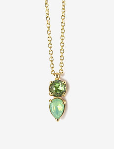 Mini River Short Necklace - GREEN/GOLD