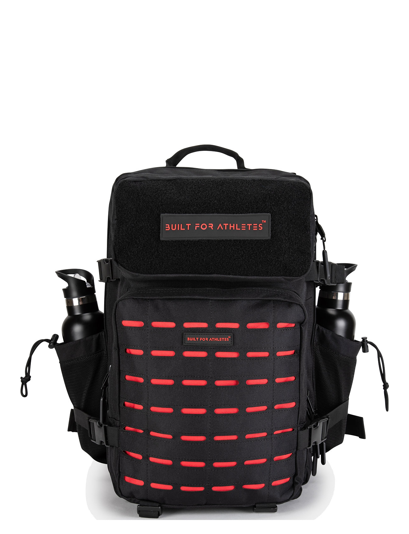 Built For Athletes Large Black & Red Gym Backpack Svart