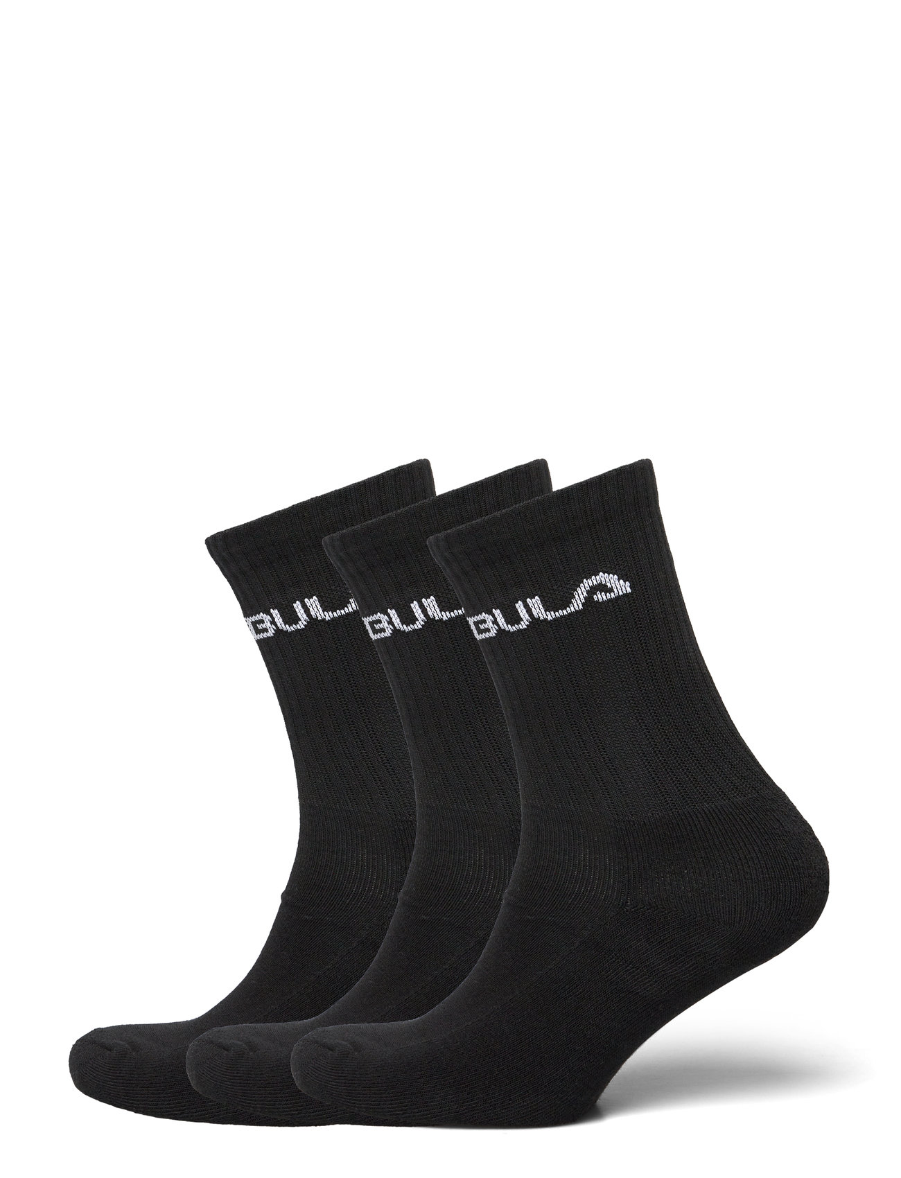 BULA Klassisch Socken 3Pk Schwarz - 37-39 - Herren