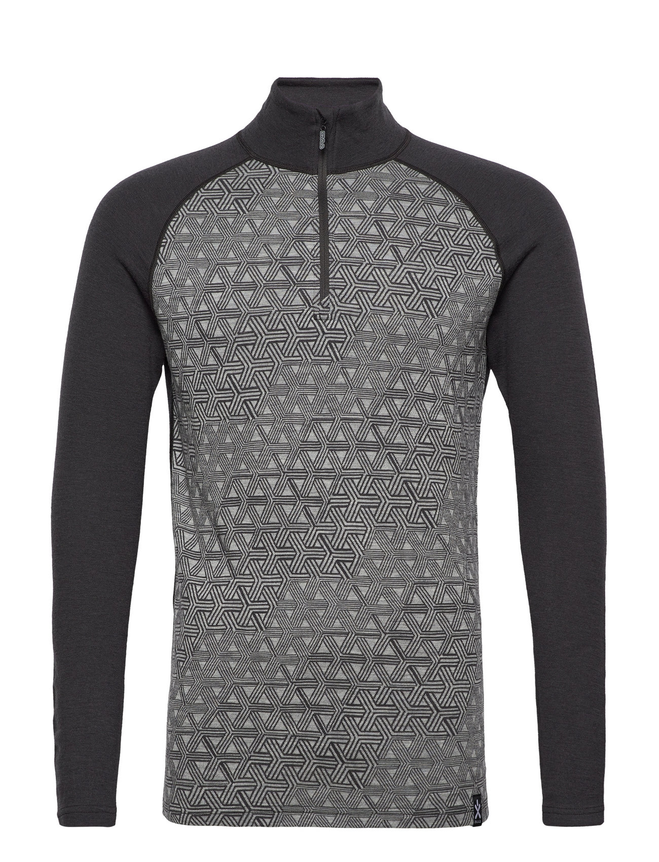 Geo Merino Wool Halfzip Patterned Bula