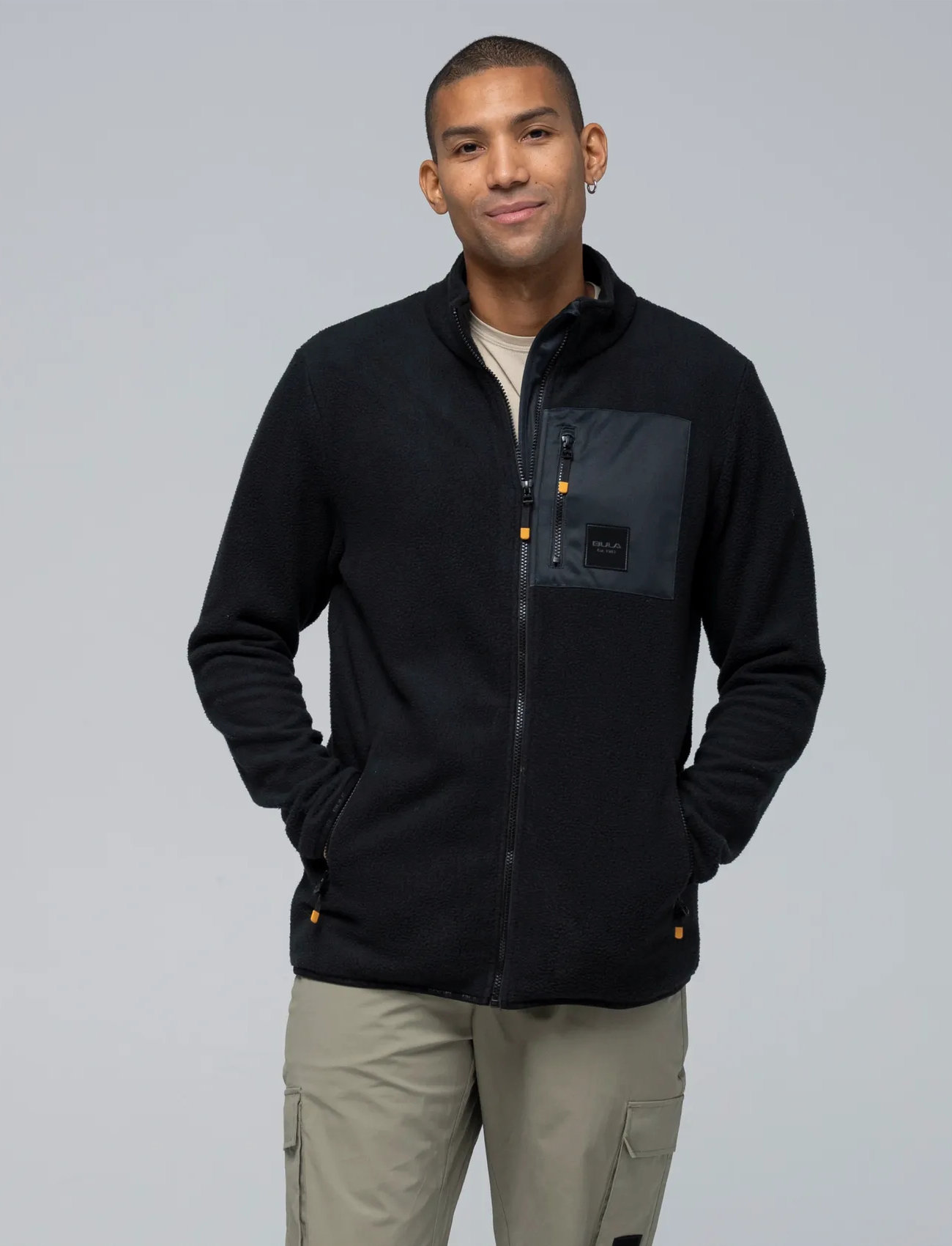 Bula Basecamp Fleece Jacket 2.0, S, Black, Sweatshirts & Hættetrøjer > Fleeces & Midlayers, Herre