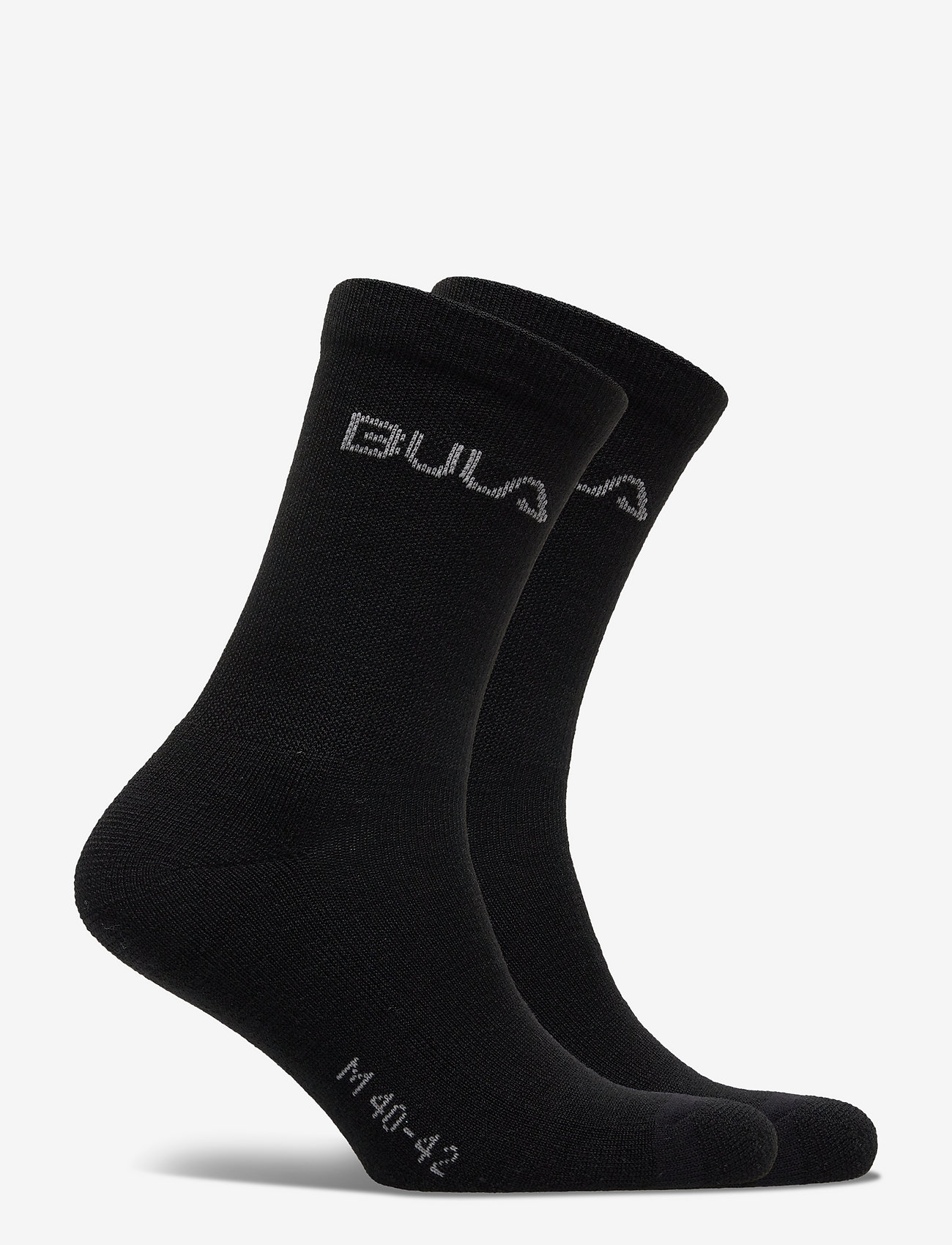 Bula - 2PK Wool Sock, WEB - vanliga strumpor - black - 1
