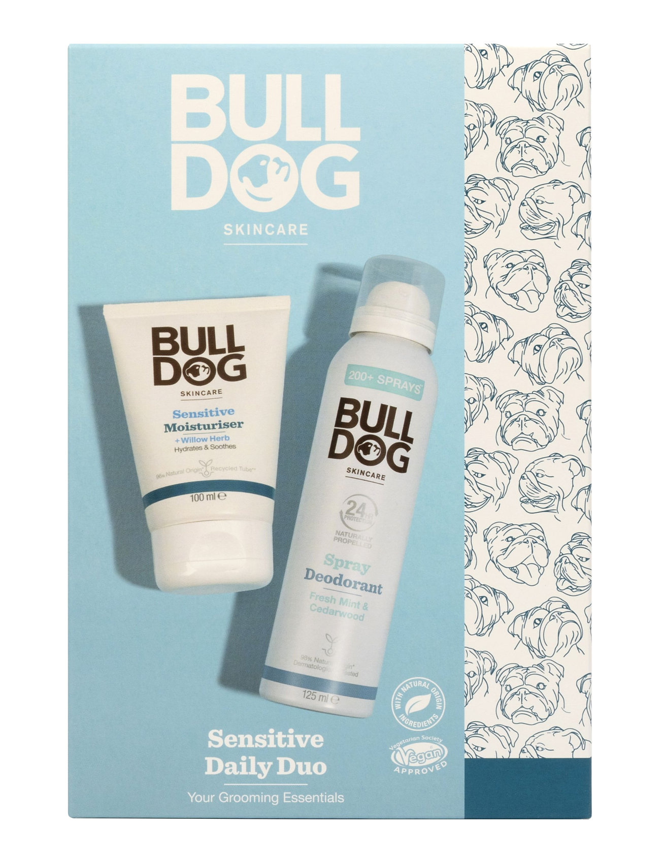 Bulldog Sensitive Daily Duo, One Size, Nude, Skønhed Mænd > Alle Sæt, Herre