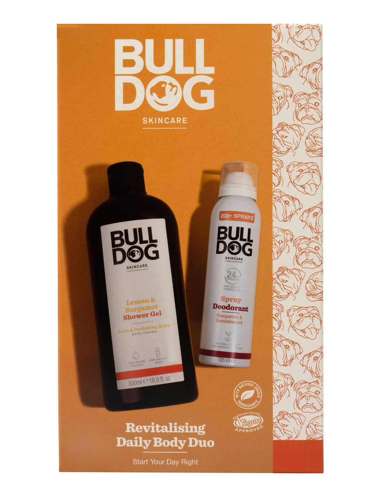 Bulldog Revitalising Daily Body Duo, One Size, Nude, Skønhed Mænd > Alle Sæt, Herre