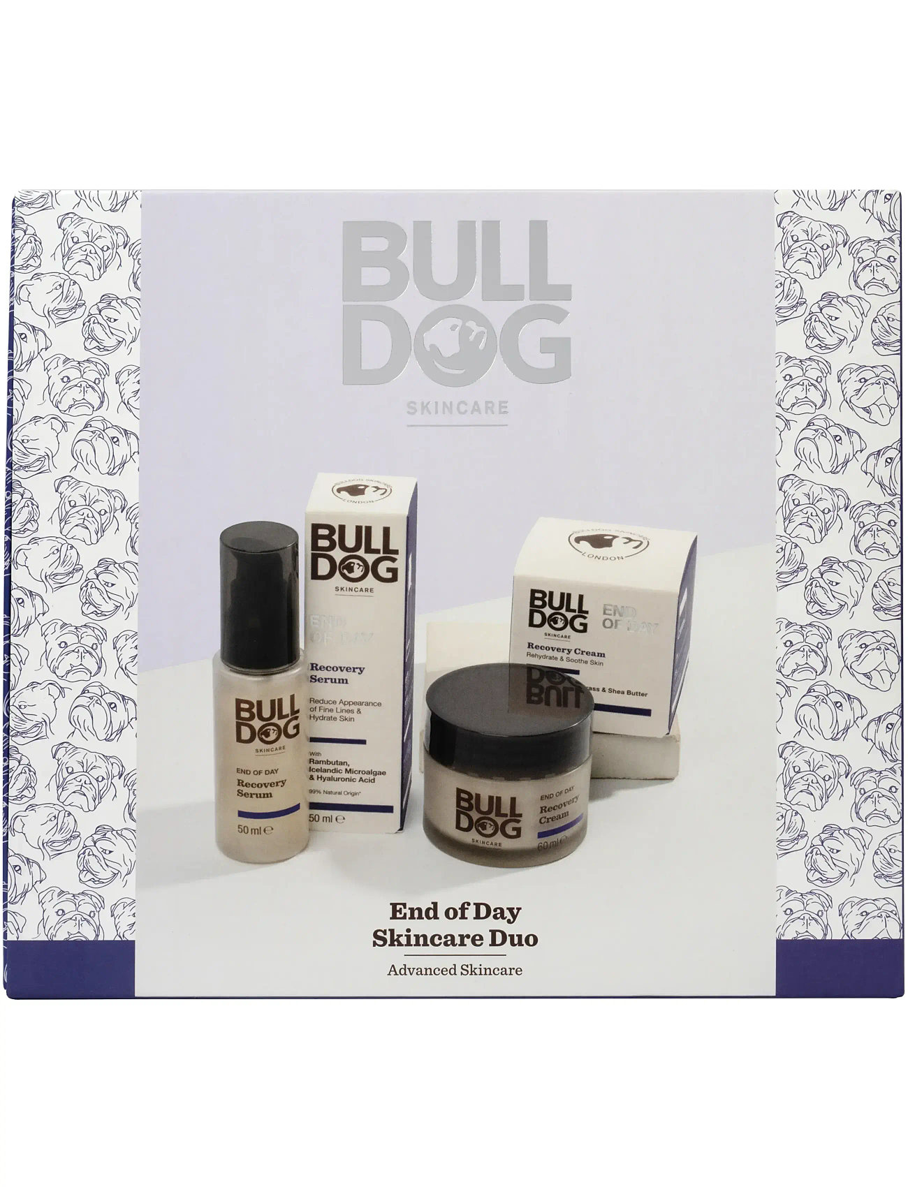 Bulldog End Of Day Recovery Duo 50+60 ml, 2 PCS, White, All Sæt > Giftsets, Herre