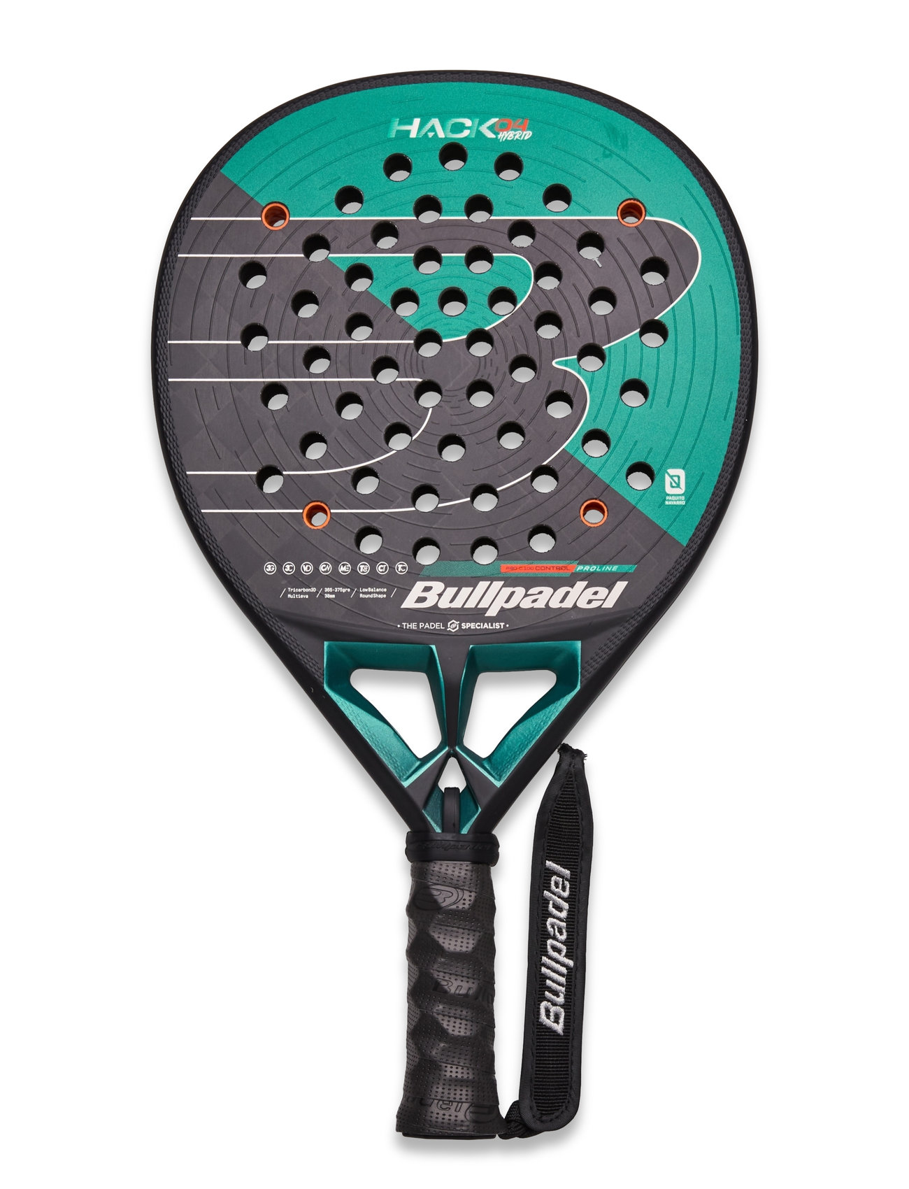 Bullpadel Hack 04 Hybrid 25 Svart