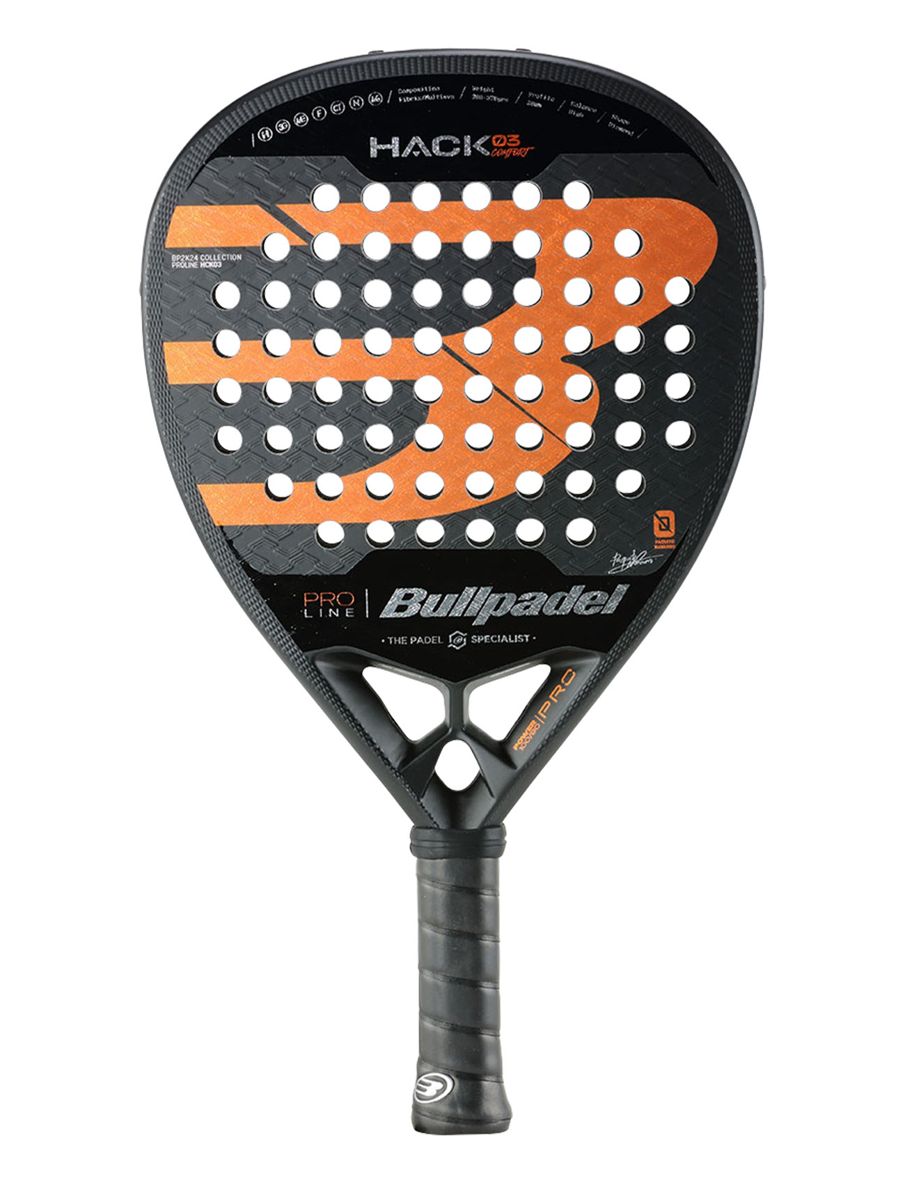 Hack 03 Comfort 24 Sport Sports Equipment Rackets & Equipment Padel Rackets Black Bullpadel