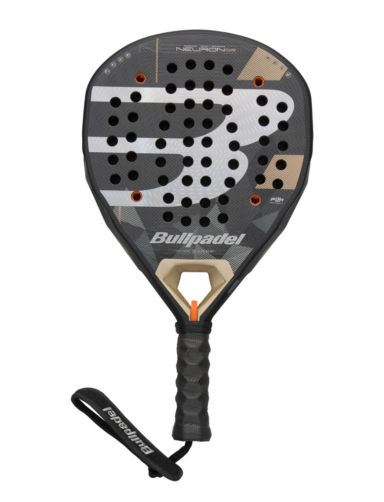 Bullpadel Neuron 02, One Size, Black, Sport Rackets & Equipment > Sport Padel Rackets, Herre