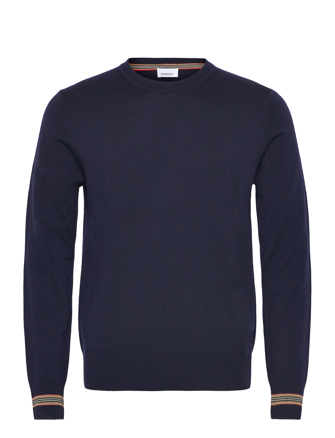 Burberry Paradise, L, Navy, Strik > Runde Halse, Herre