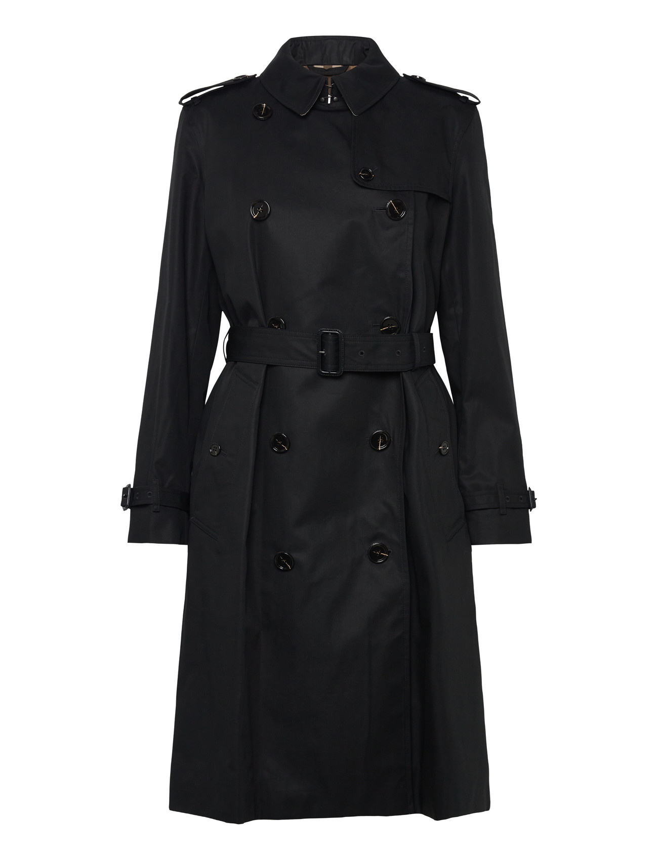 Burberry Honeywell Lng, 12, Black, Frakker > Trenchcoats, Dame