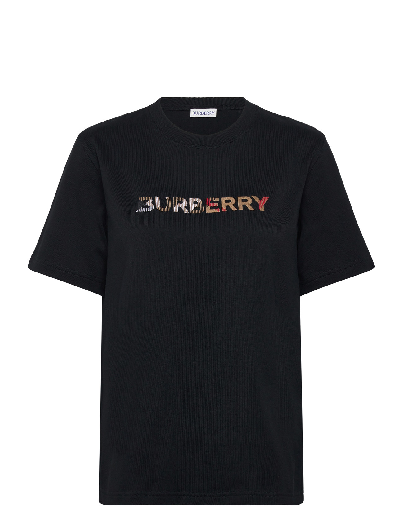 Burberry Maud Emb, M, Black, T-Shirts & Toppe > Kortærmede, Dame