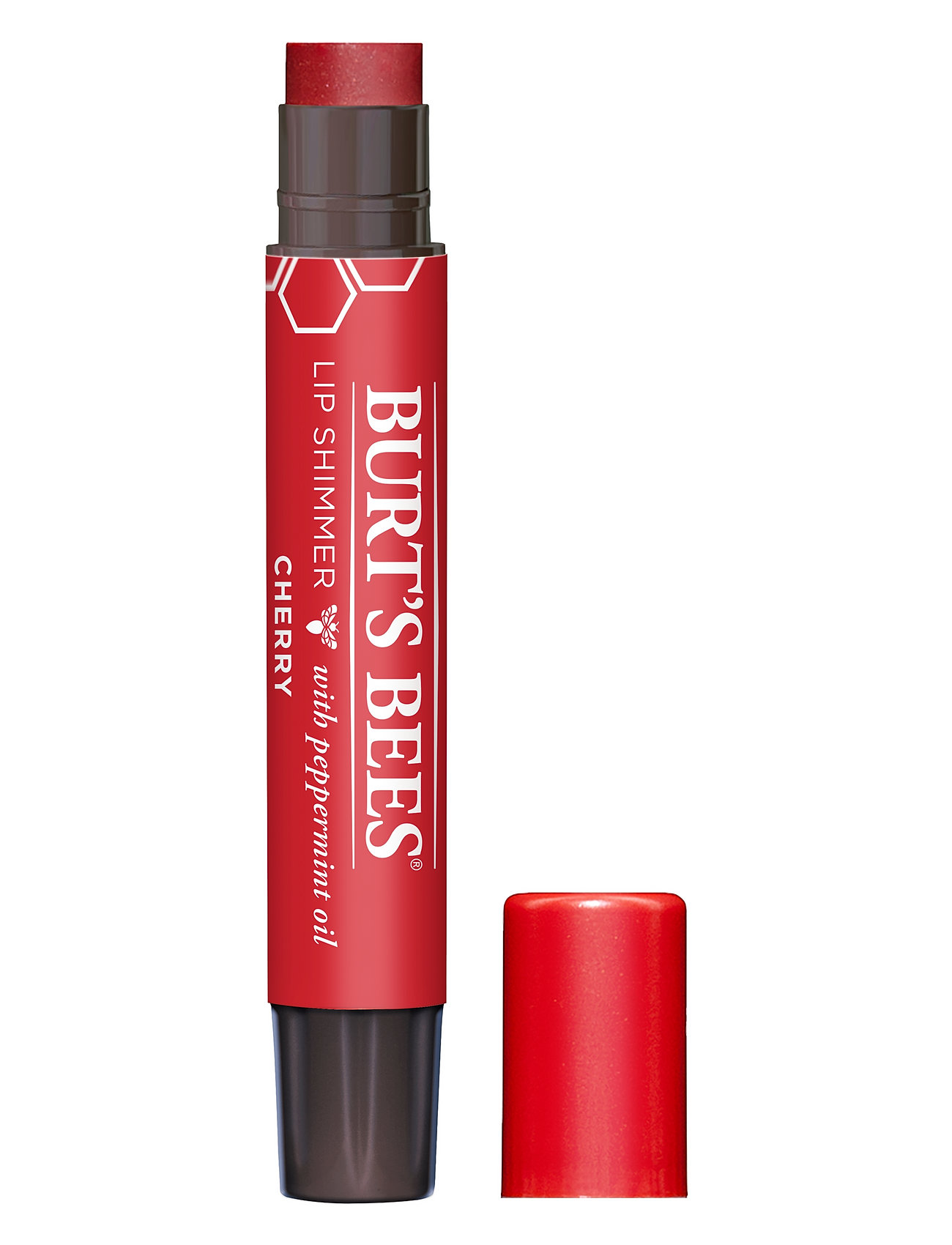 Burt's Bees Lip Shimmer - Cherry (.09 Oz / 2.6G), 2.6 g, Red, Læber > Læbefarve, Dame