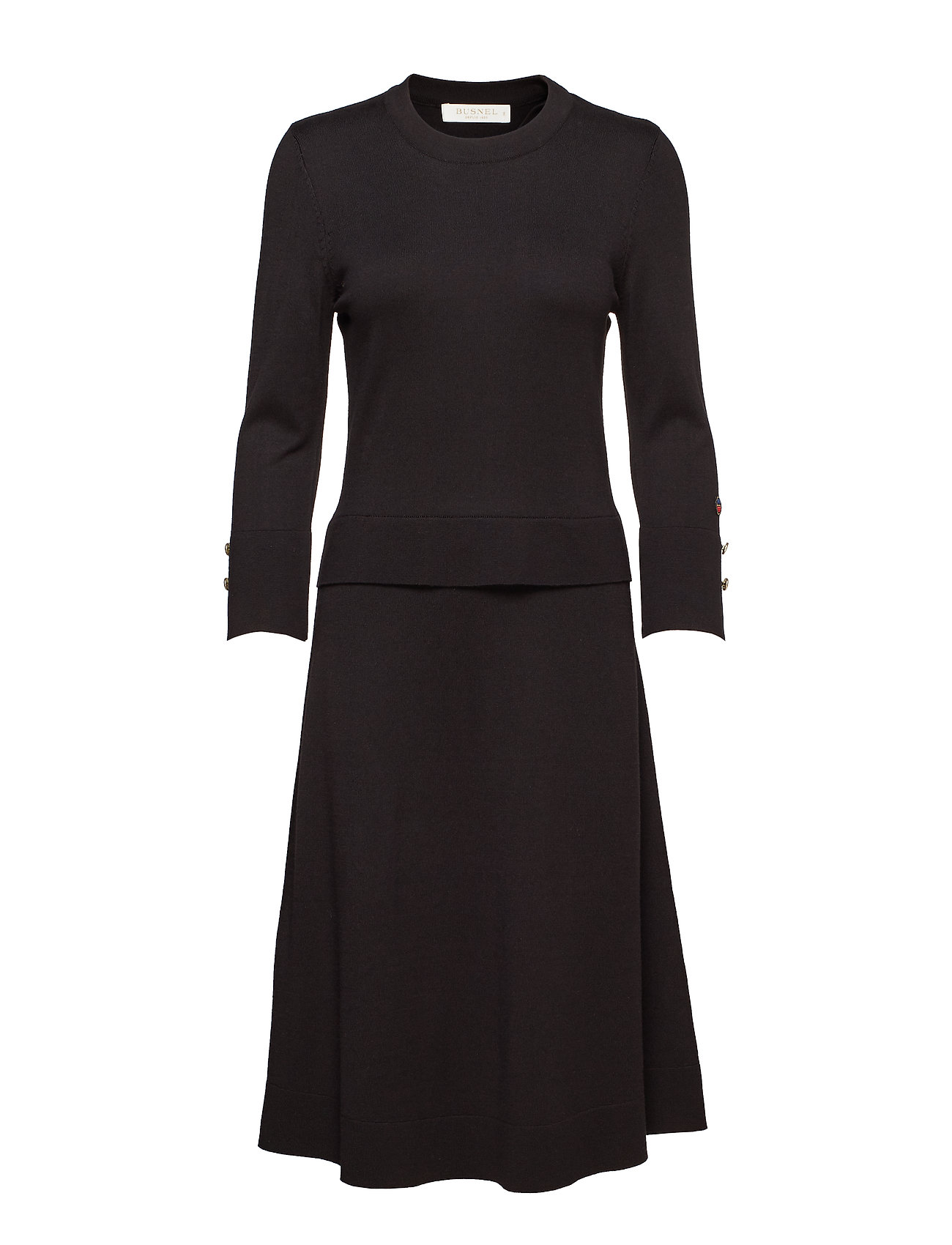 Asta Dress Jurk Knielengte Zwart Busnel busnel kopen in de aanbieding