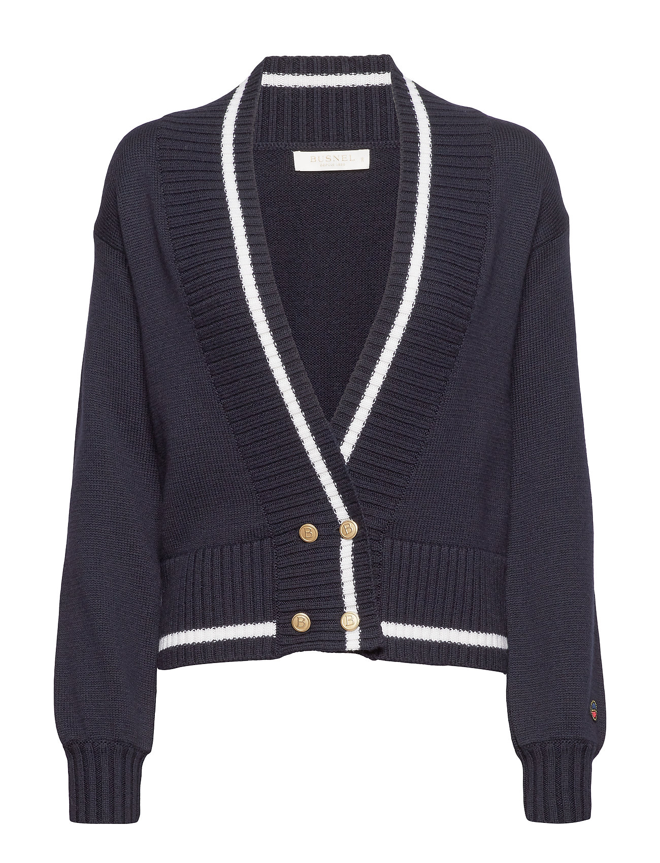 Pasteur Cardigan Gebreide Trui Zwart Busnel busnel kopen in de aanbieding