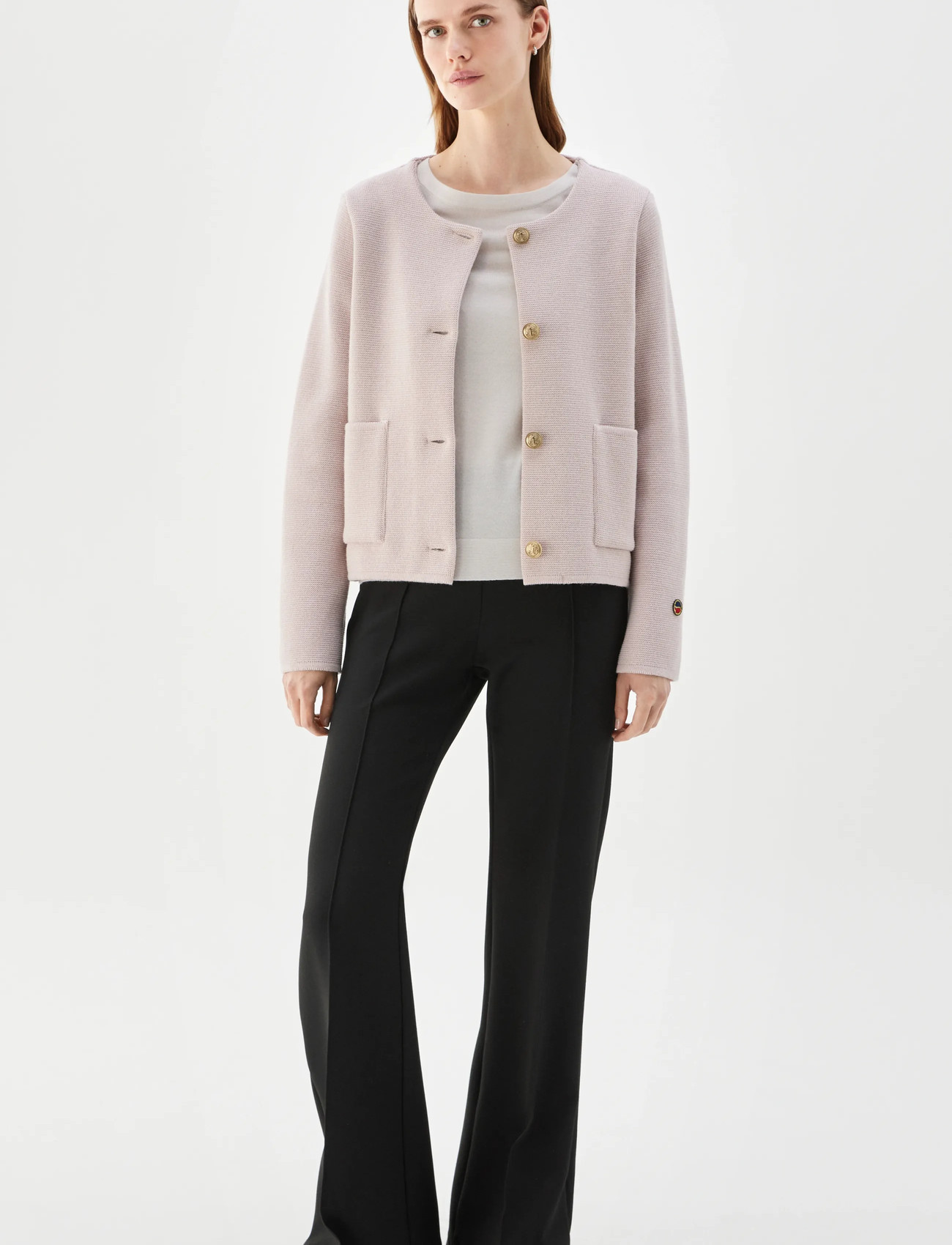 BUSNEL Macey Jacket Light Rose, 36, Pink, Strik > Cardigans, Dame