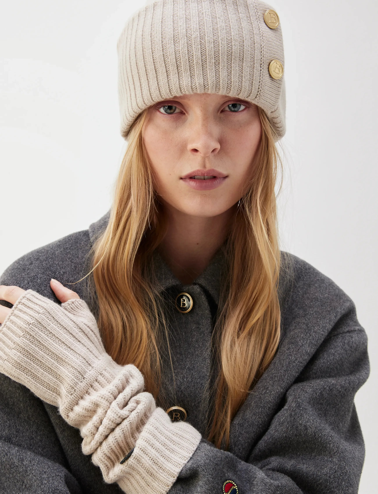 BUSNEL Roya Beanie, One Size, Beige, Hovedbeklædning > Huer, Dame