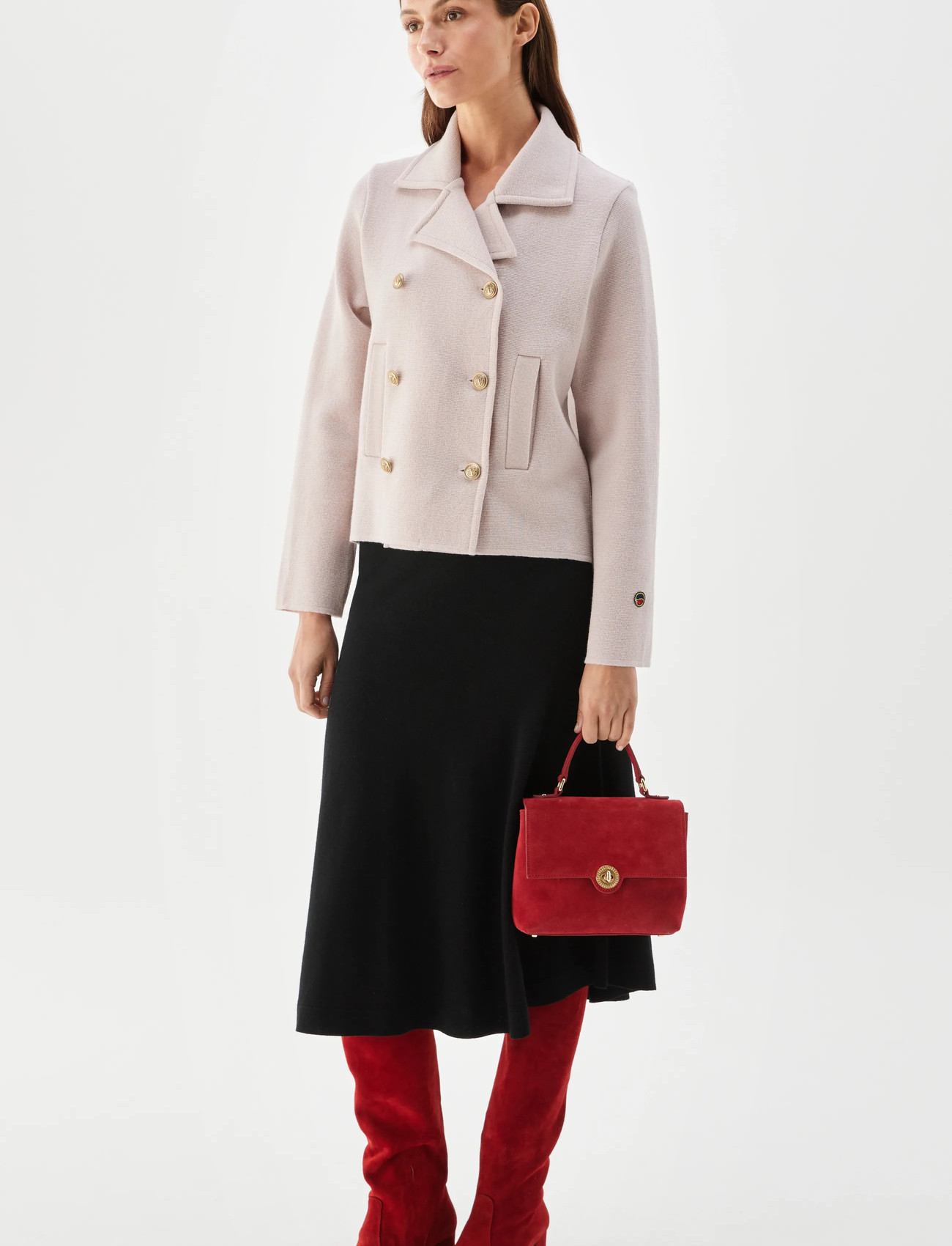 BUSNEL Indra Jacket Light Rose, 38, Pink, Strik > Cardigans, Dame