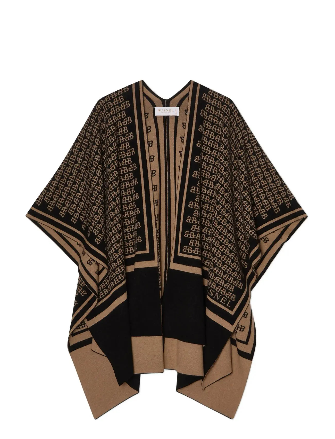 BUSNEL Garnette Poncho Bb Jaquar Patterned - One Size - Damen