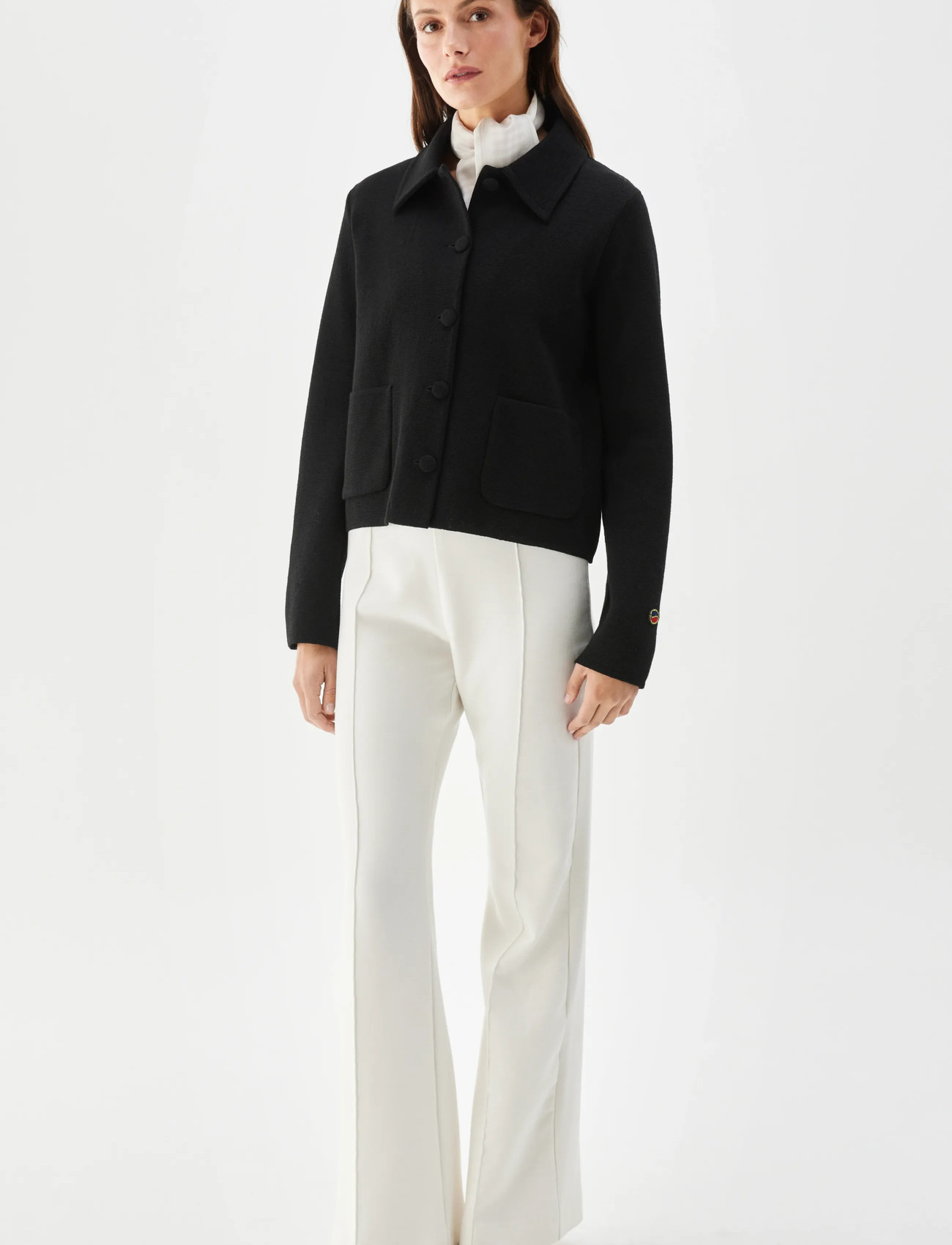 BUSNEL Catherine Jacket Black, 42, Black, Strik > Cardigans, Dame