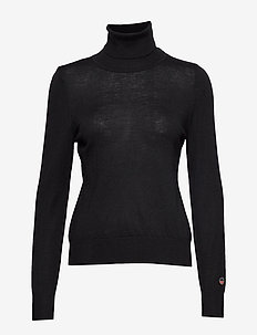 Alice rollerneck sweater - BLACK