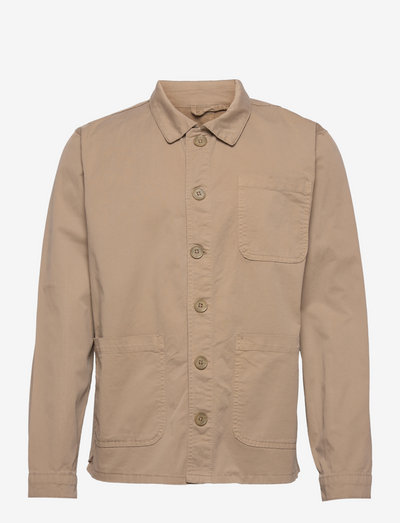 The Organic Workwear Jacket - overshirts - sand