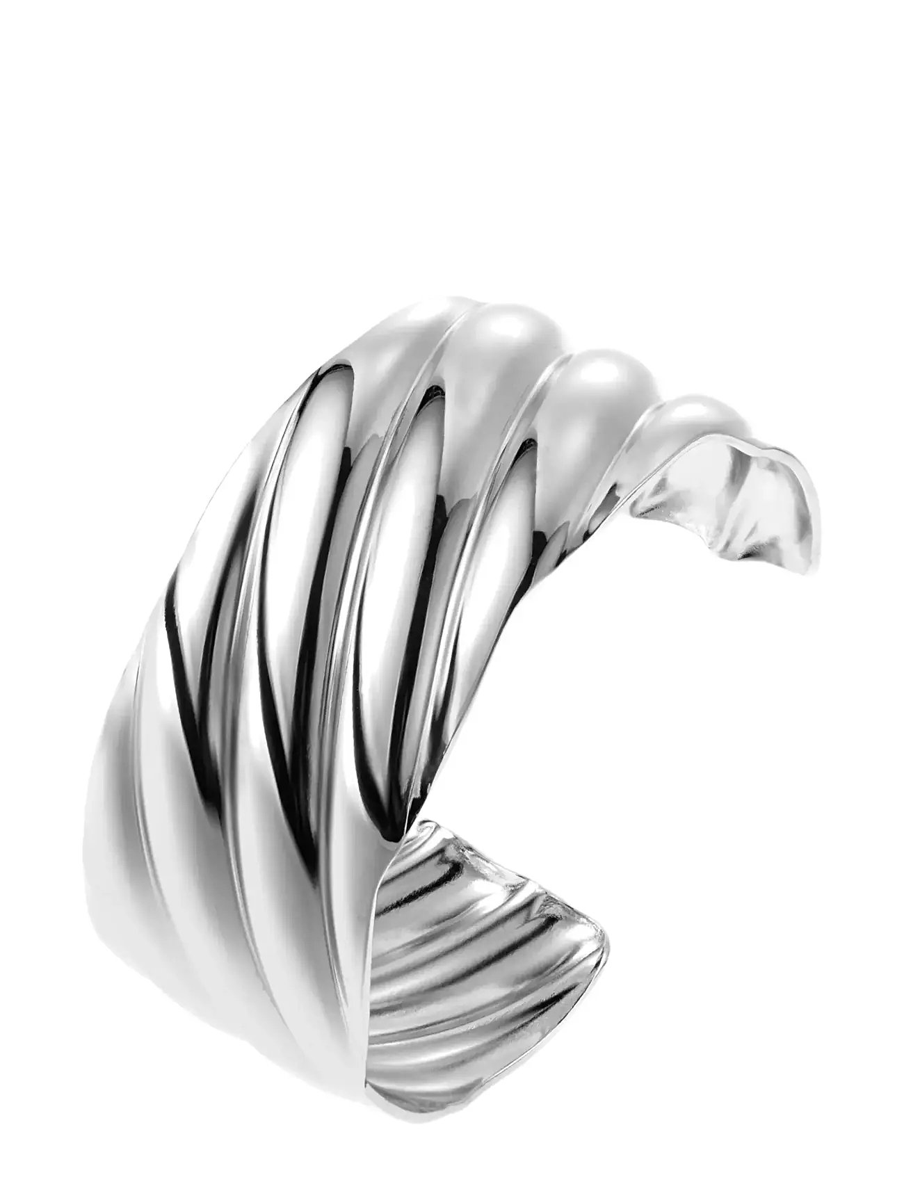 BY JOLIMA Twist Bangle Silber - One Size - Damen