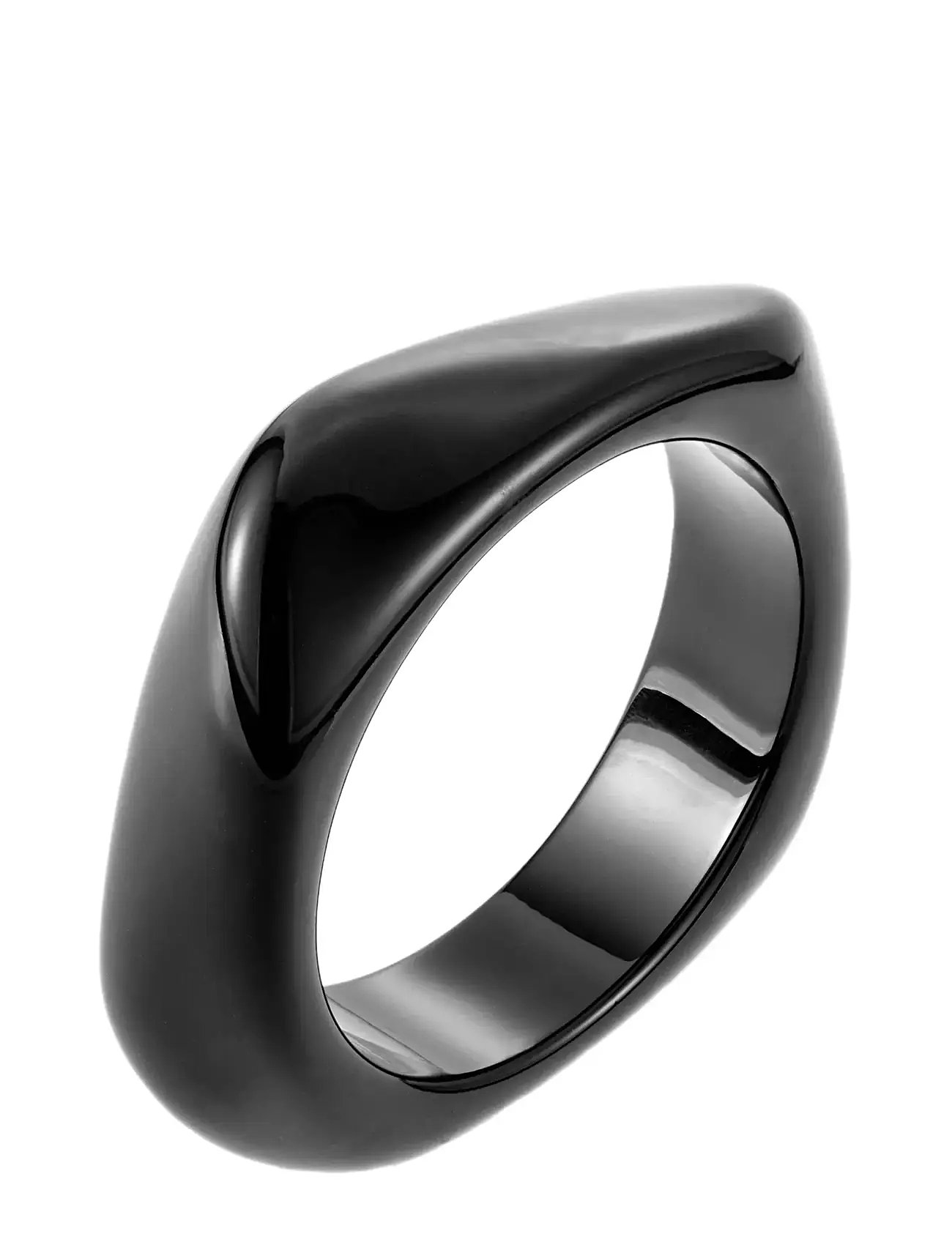 BY JOLIMA Resin Bangle Large Braun Schwarz - One Size - Damen