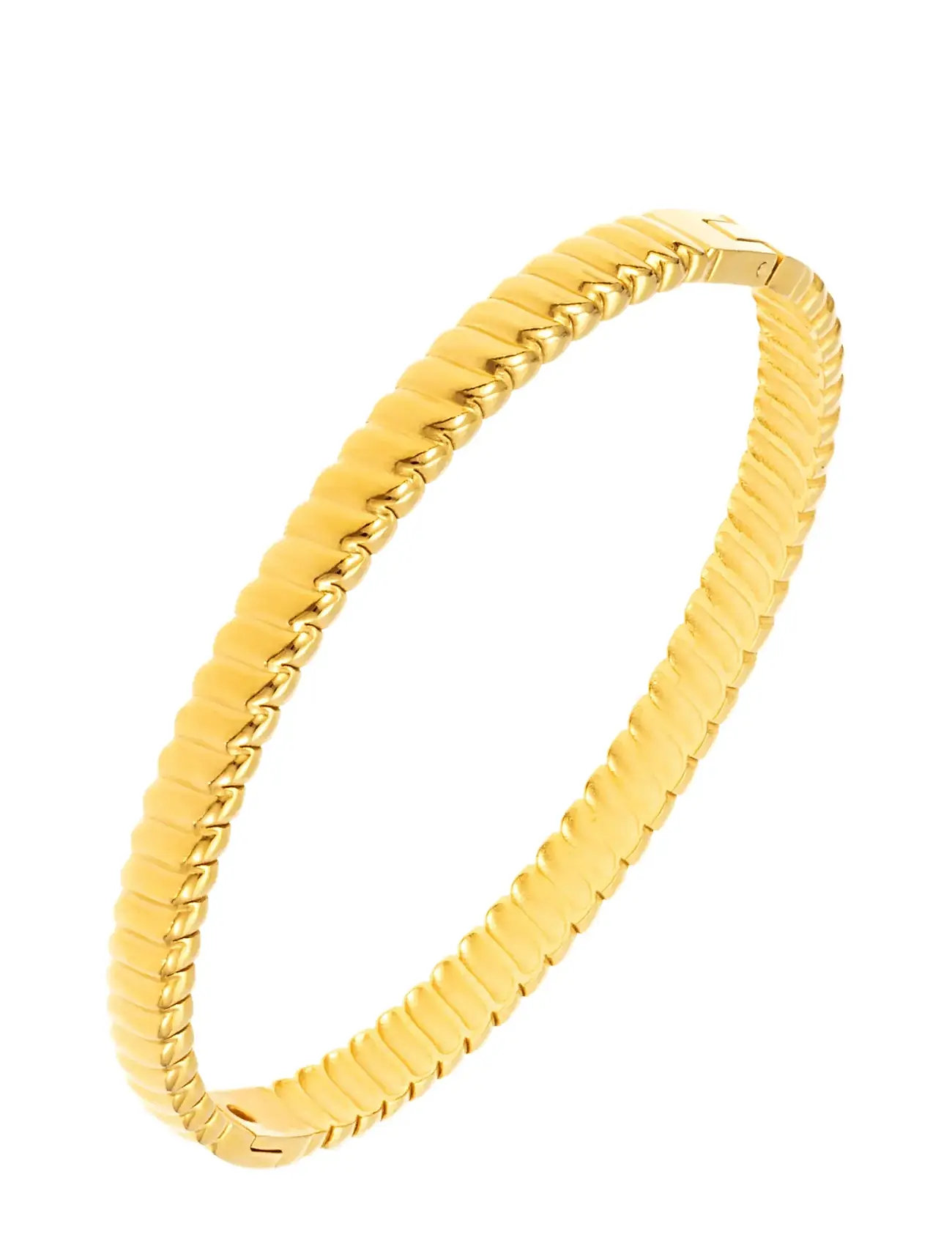 BY JOLIMA Swirl Bangle Gold - One Size 6 Cm - Damen