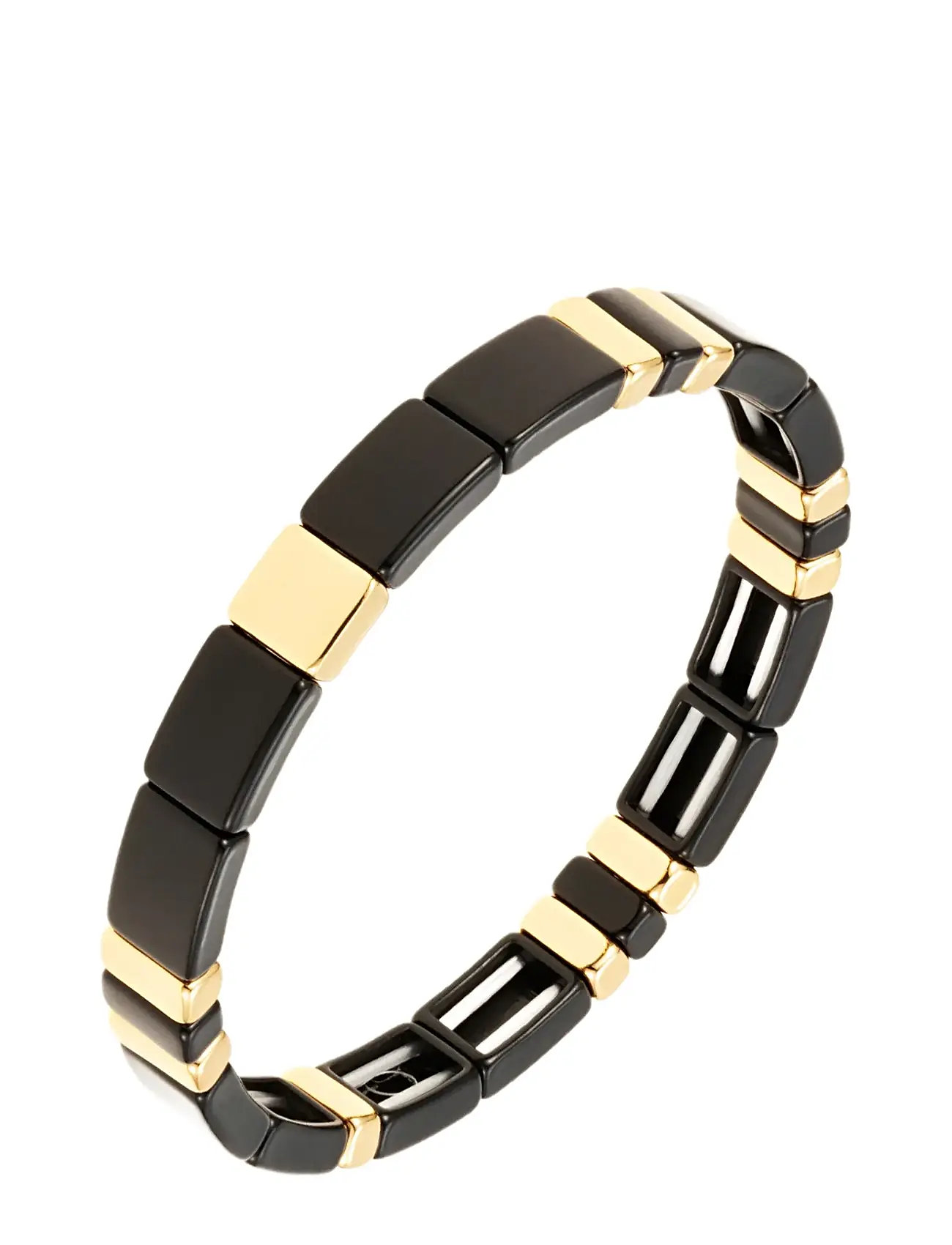 BY JOLIMA Color Armband Schwarz - One Size 6 Cm - Damen