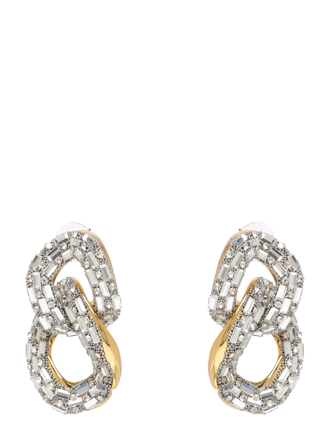 BY JOLIMA Sparkle Crystal Ohrring Gold - One Size - Damen