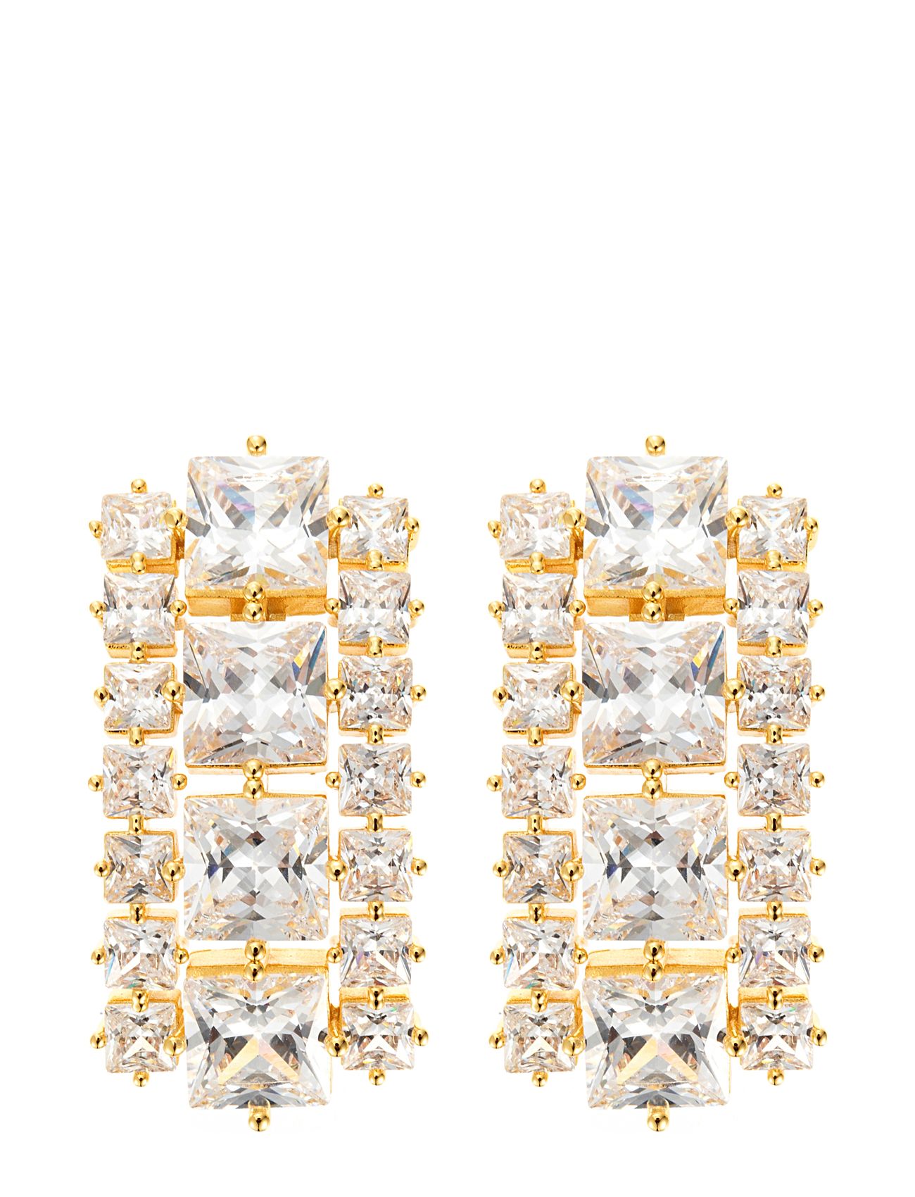 BY JOLIMA Sky Crystal Ohrring Gold Gold - One Size - Damen