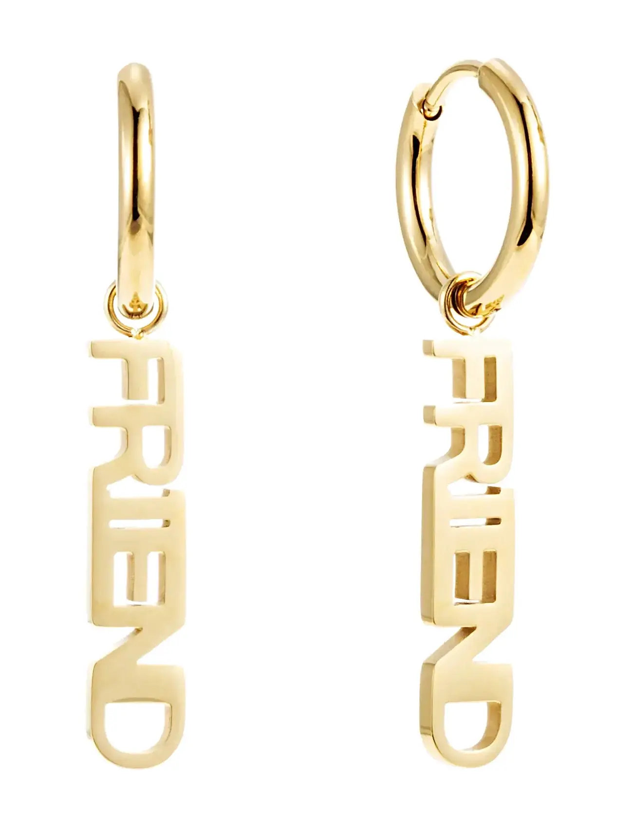 BY JOLIMA Friend Huggie Gold - One Size - Damen