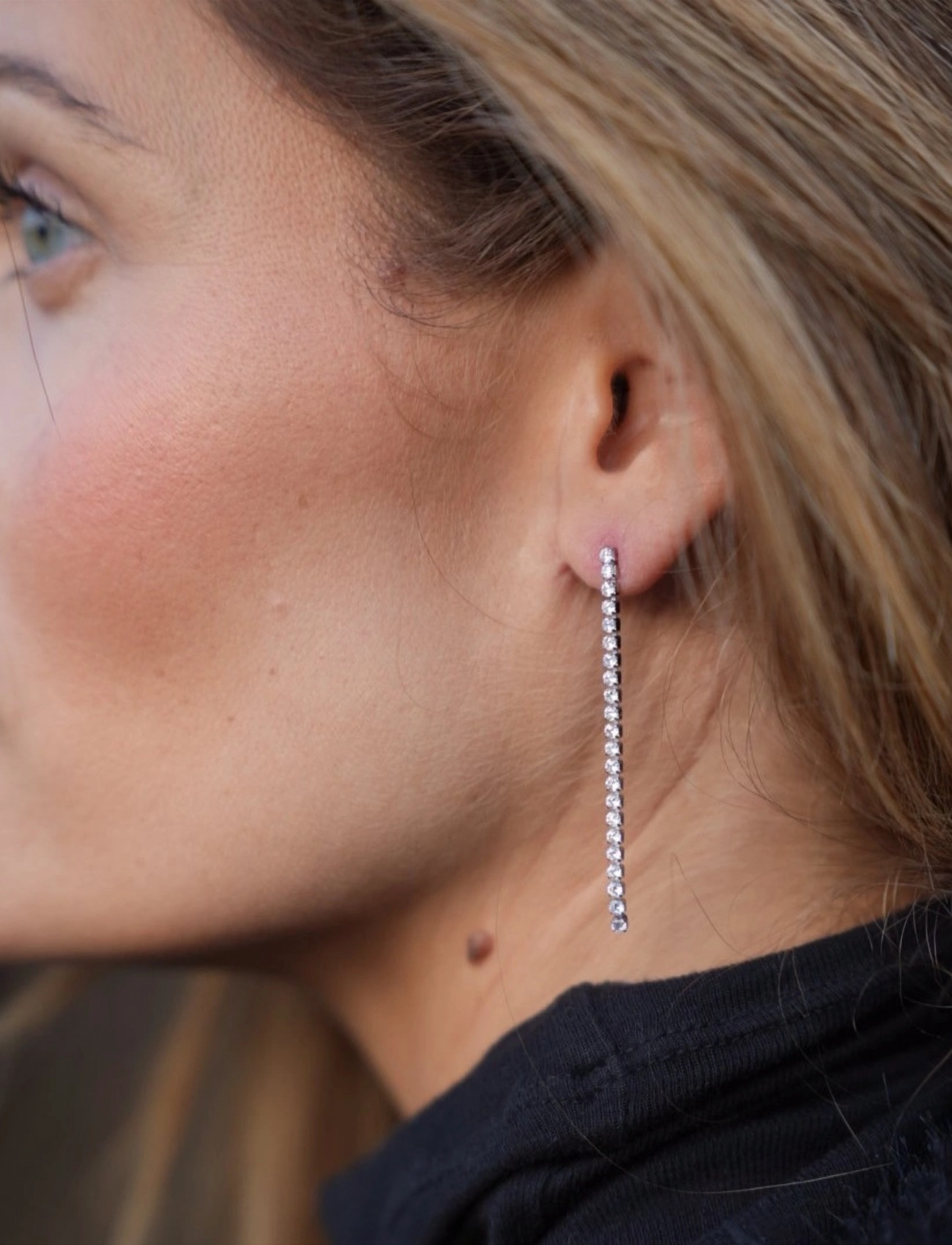 By Jolima Cloé Earring, One Size 5, Silver, Øreringe > Øreringe Med Vedhæng, Dame