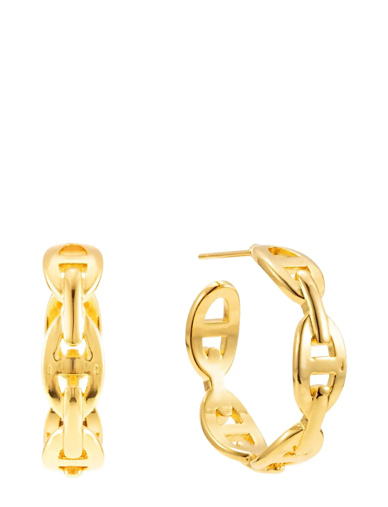BY JOLIMA Celine Chain Hoop Gold - One Size 2 Cm - Damen