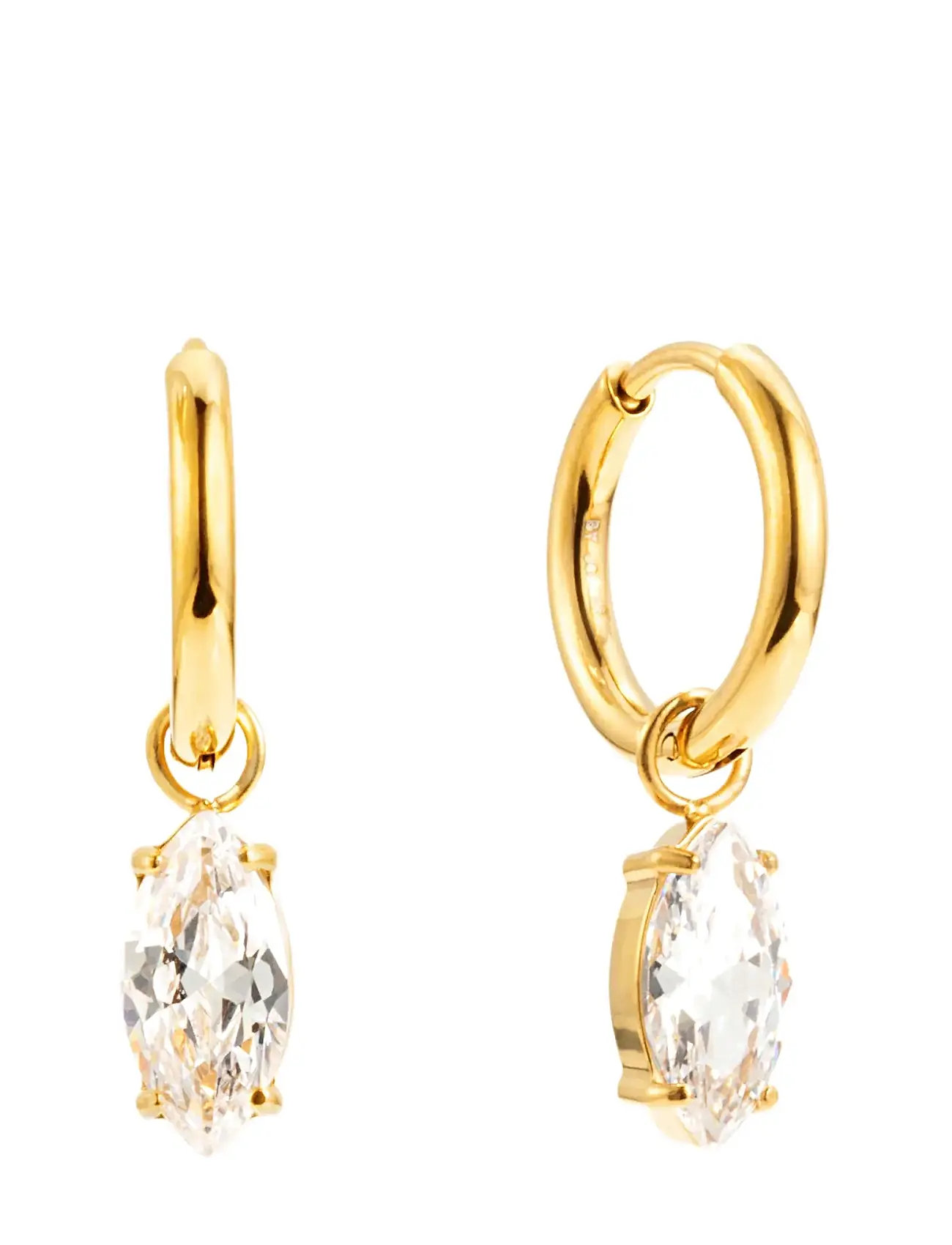 BY JOLIMA Teardrop Huggie Gold - One Size 2 - Damen