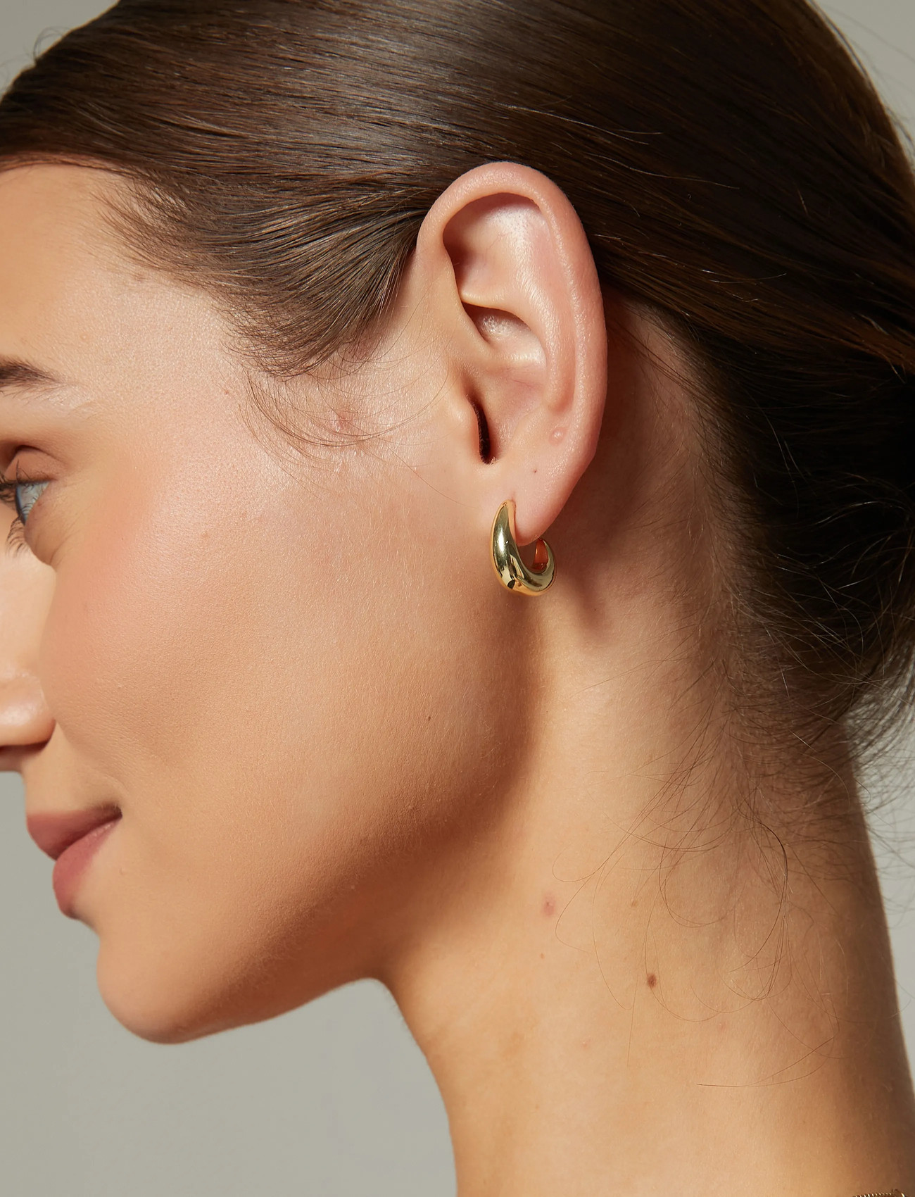By Jolima Toscana Earring, One Size 1, Gold, Øreringe > Creoler, Dame